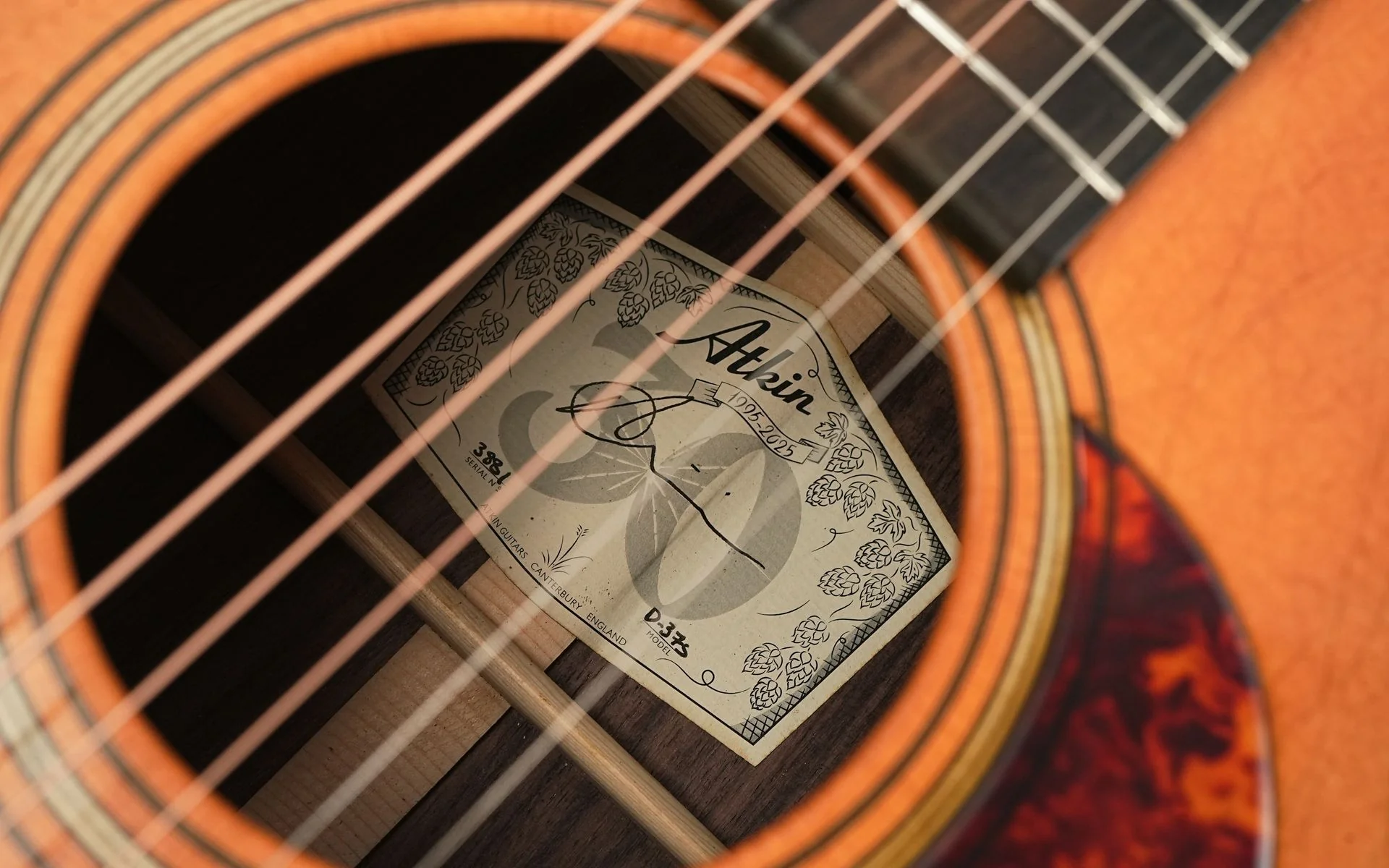 Atkin D37S 12 Fret Dreadnought Natural Aged - Image 11