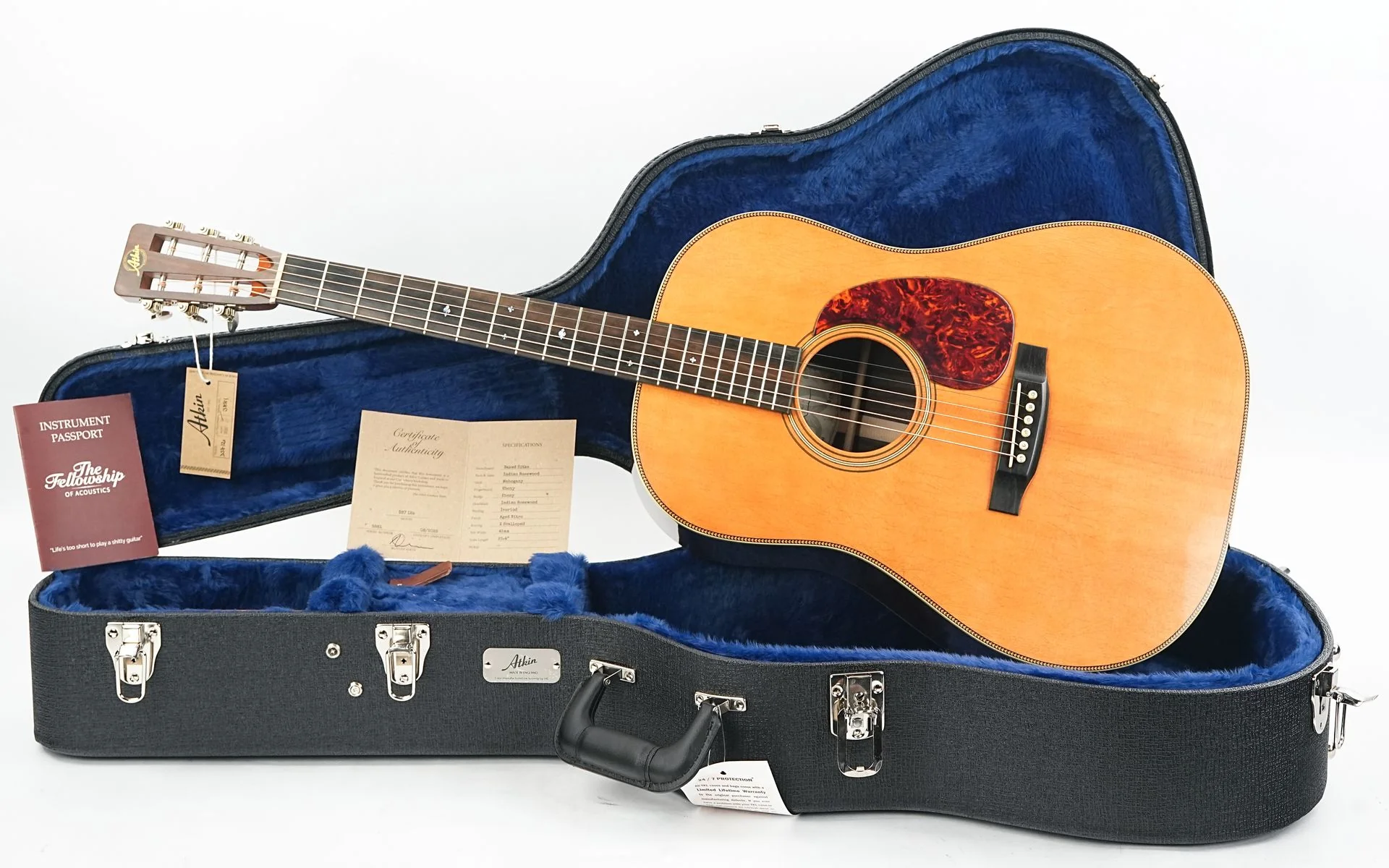 Atkin D37S 12 Fret Dreadnought Natural Aged - Image 3