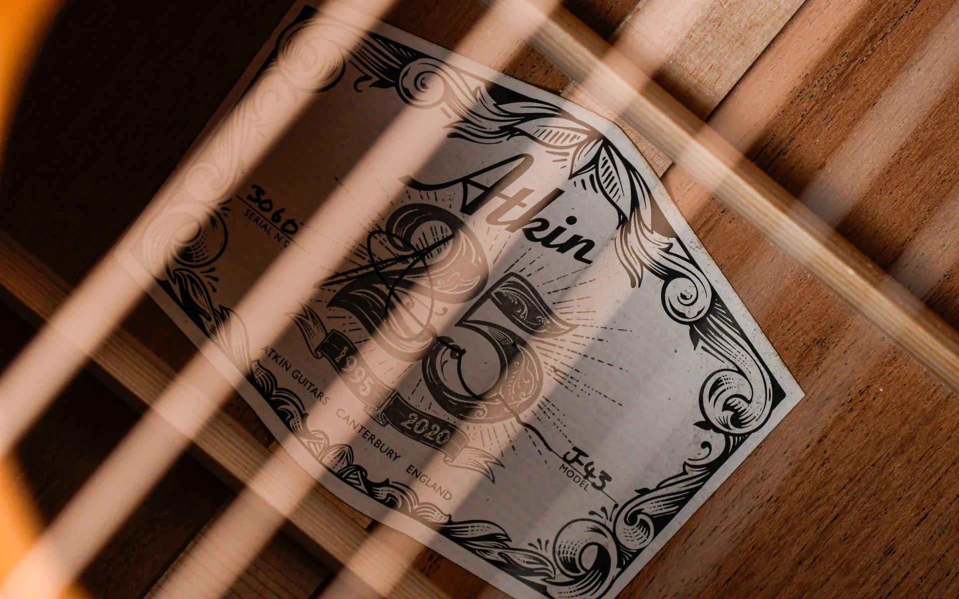 Atkin J43 Baked Sitka Mahogany Aged Sunburst - Image 11