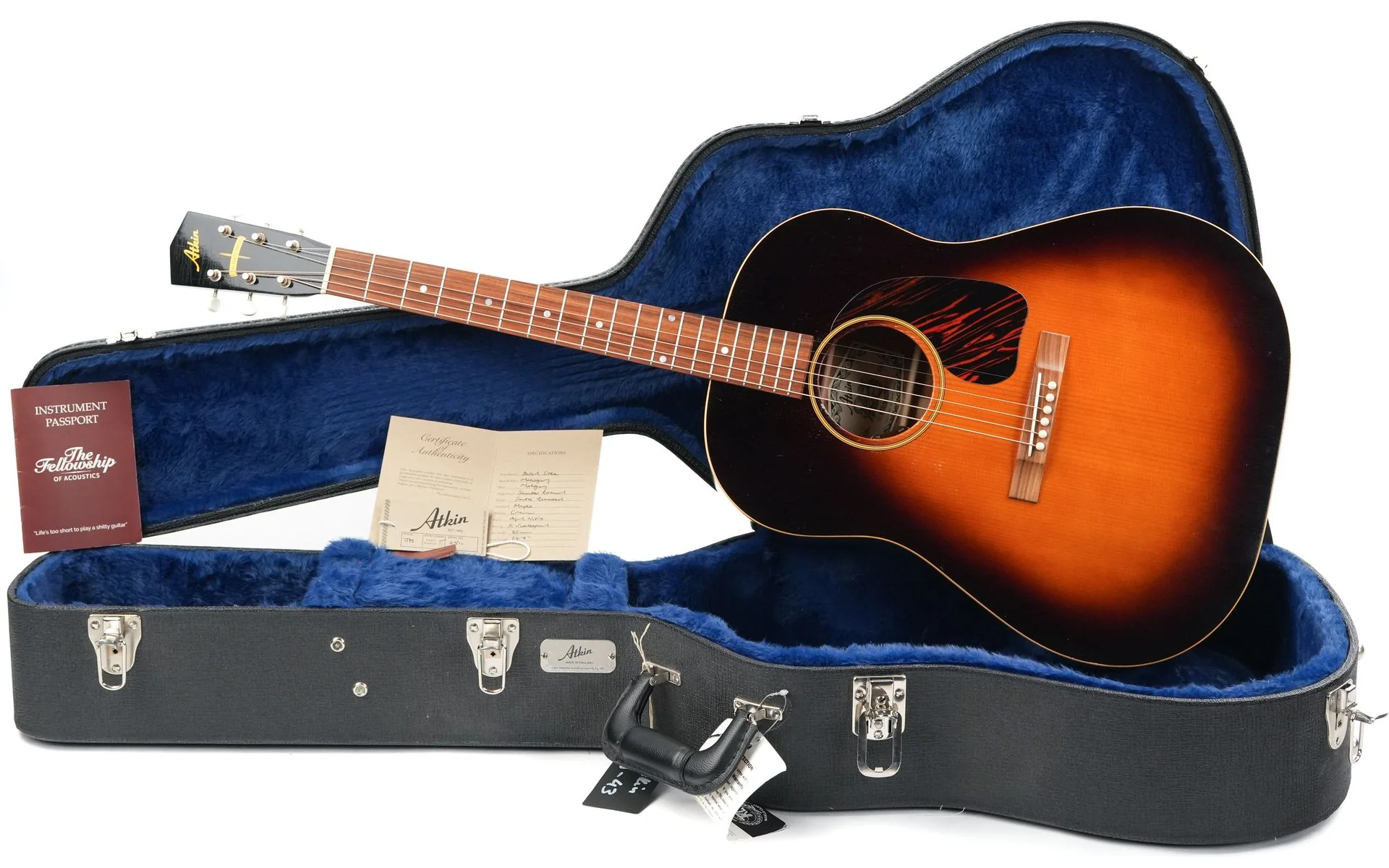 Atkin J43 Baked Sitka Mahogany Aged Sunburst 2023 - Image 3