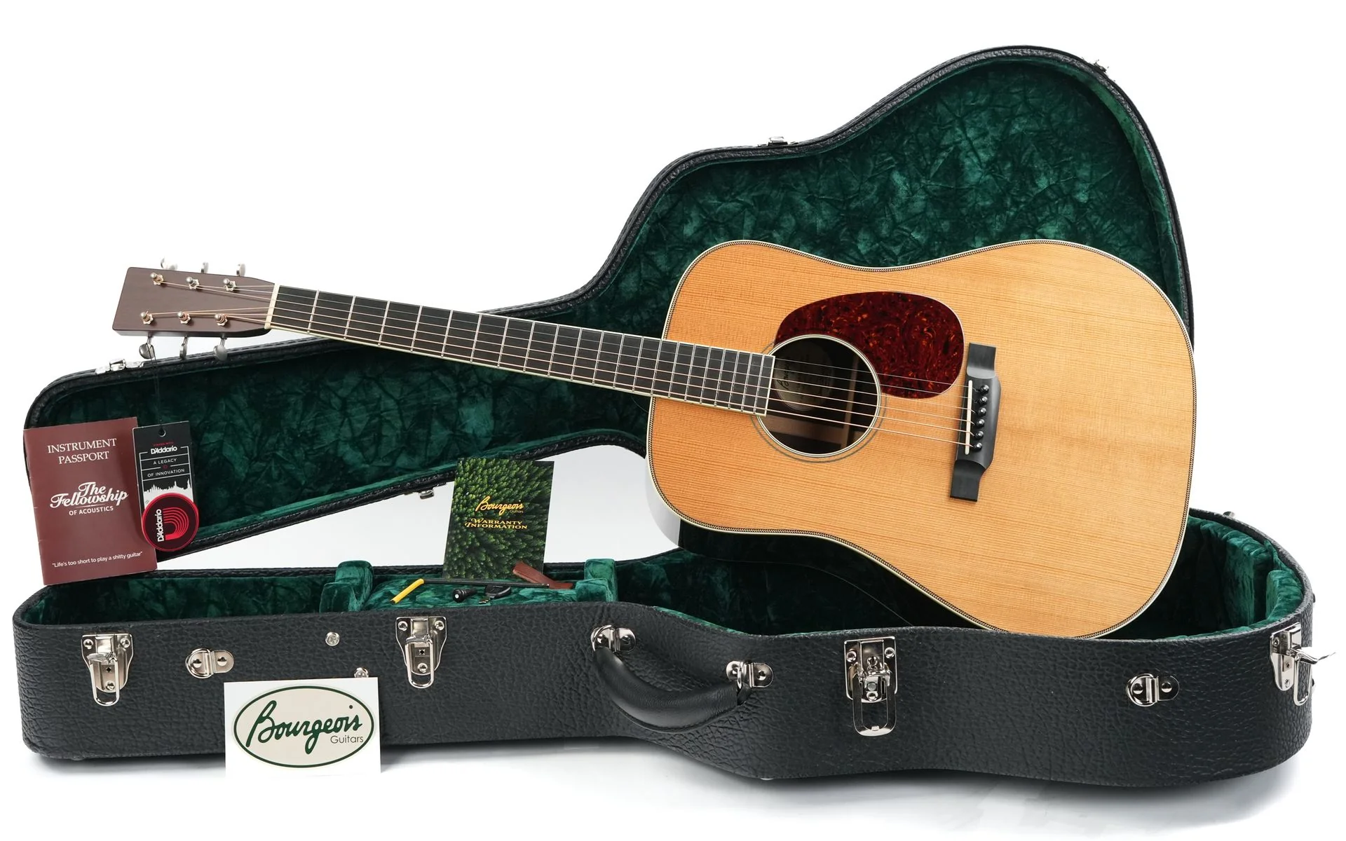 Bourgeois D Large Soundhole Madagascar Adirondack #10917 - Image 3