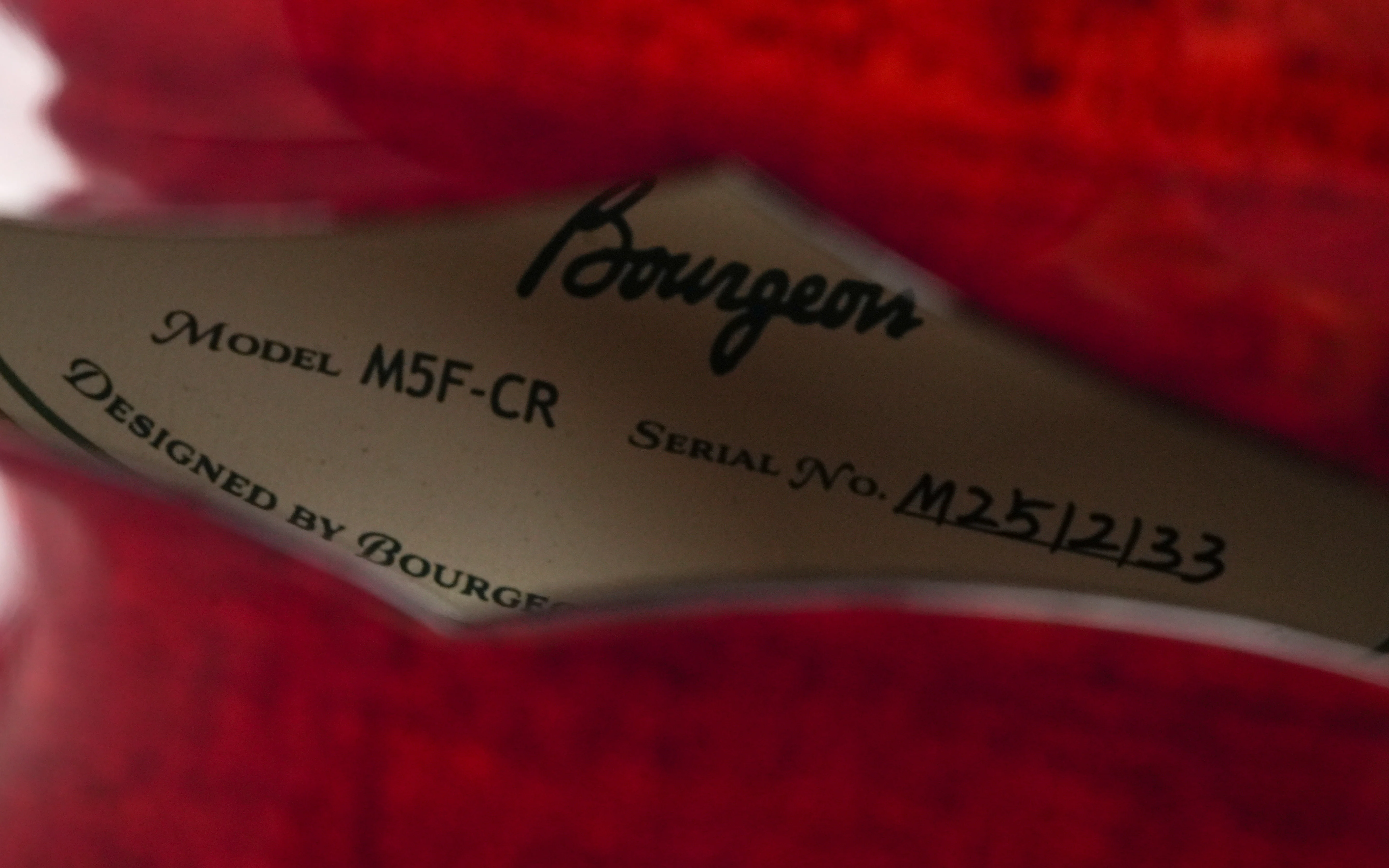 Bourgeois M5F F Style Cordovan Red Ltd. - Image 12