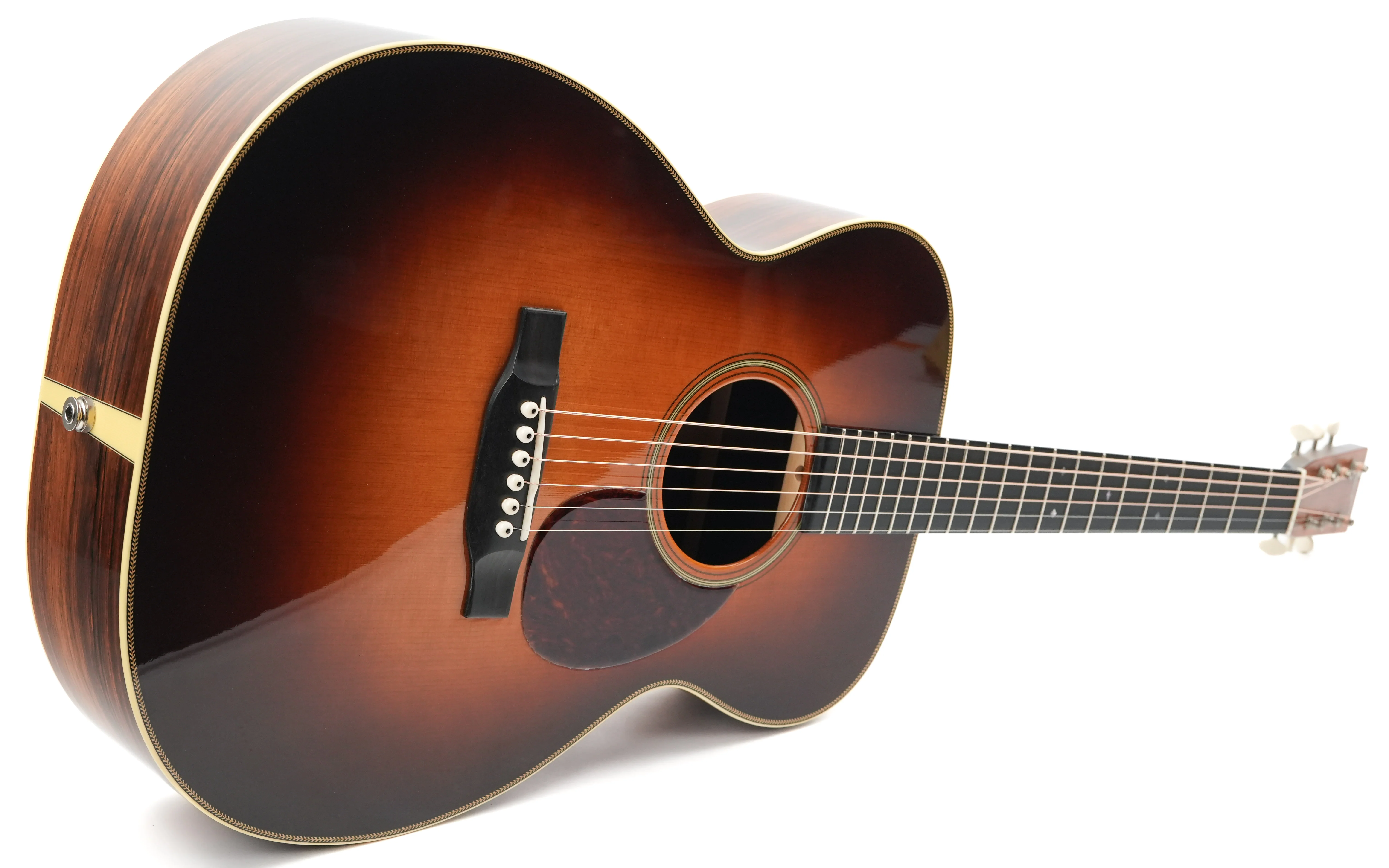 Bourgeois OM Aged Tone Adirondack Madagascar Sunburst 2015 - Image 12