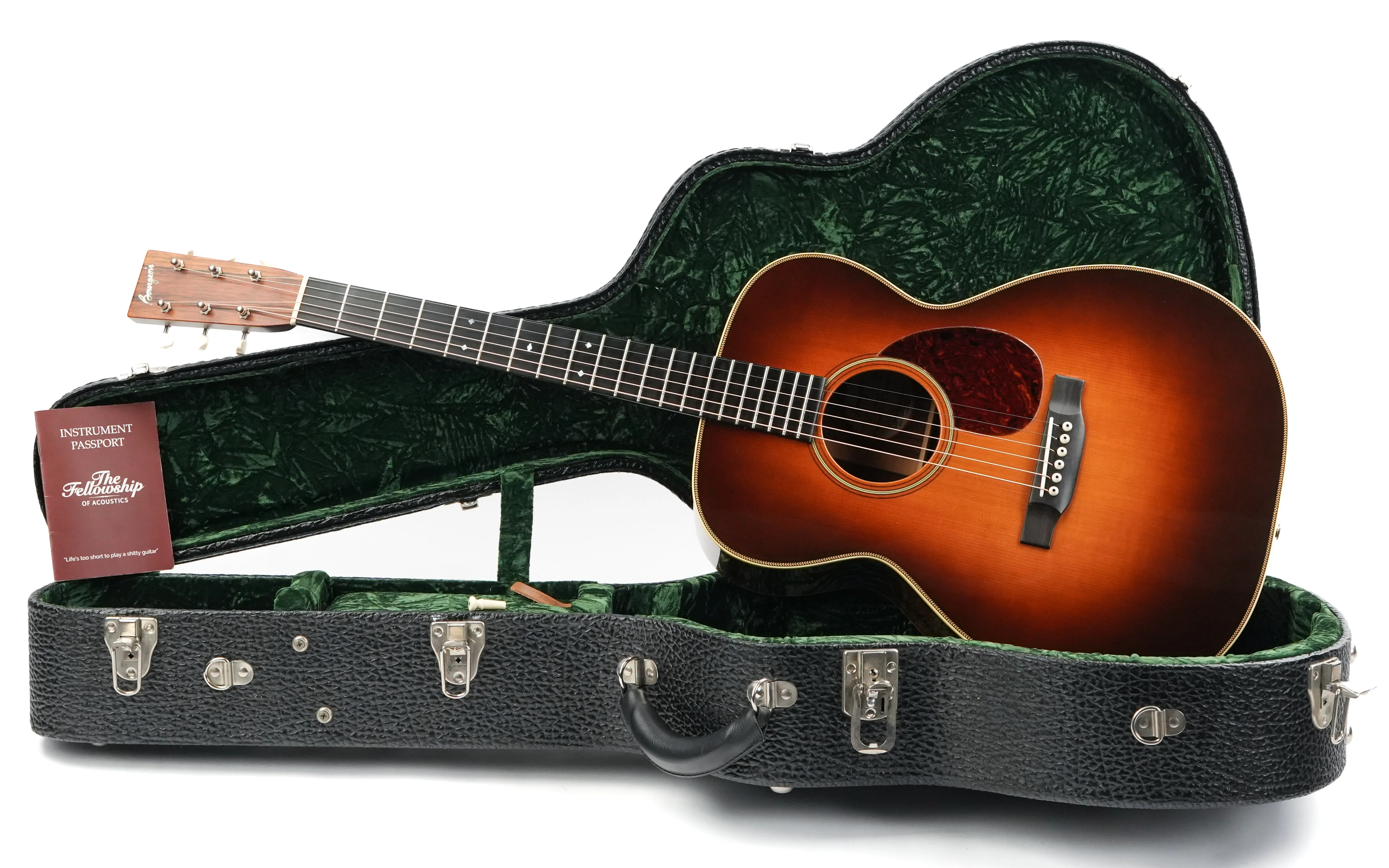 Bourgeois OM Aged Tone Adirondack Madagascar Sunburst 2015 - Image 3