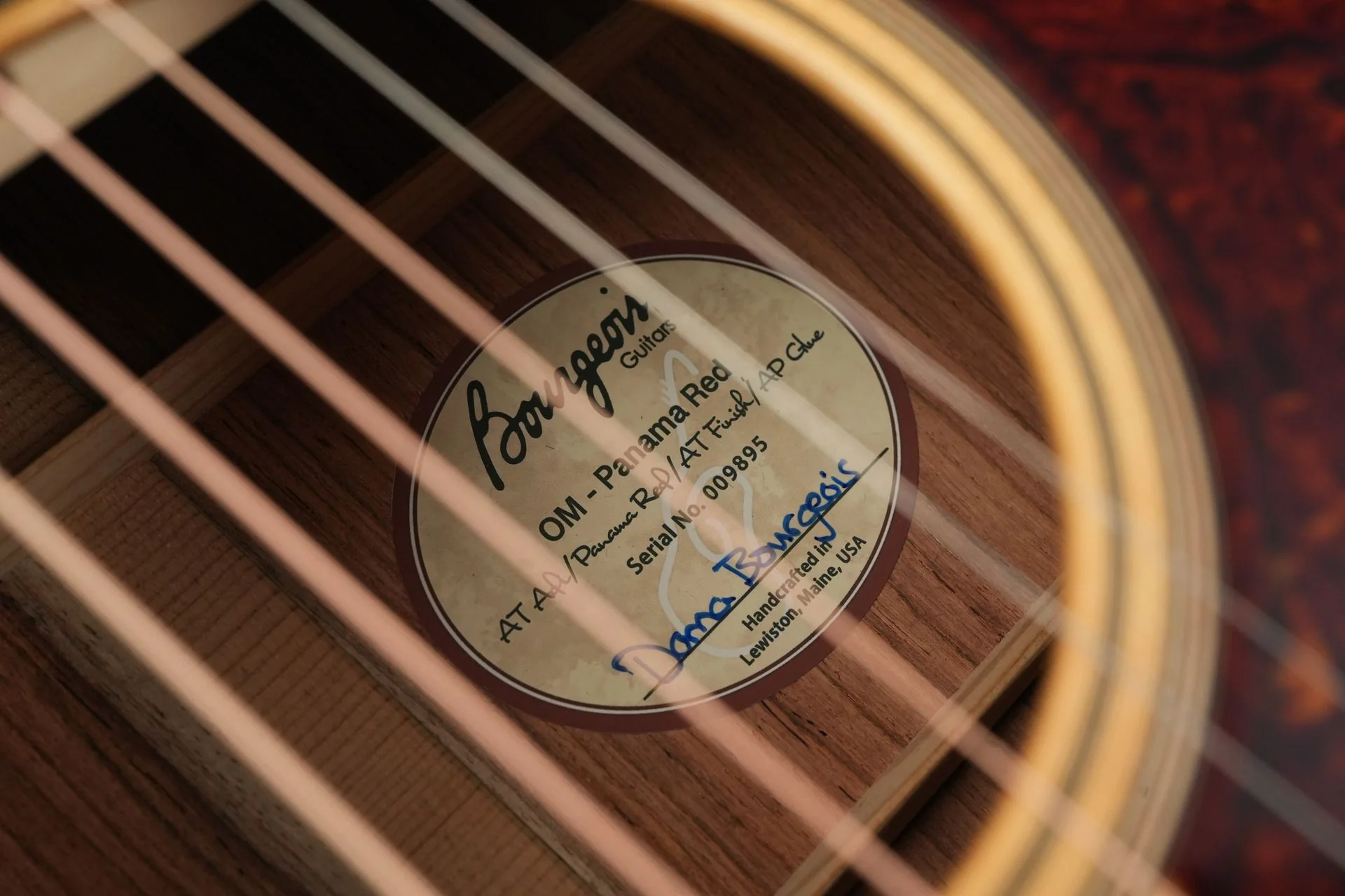 Bourgeois OM Aged Tone Panama Red 2023 - Image 11