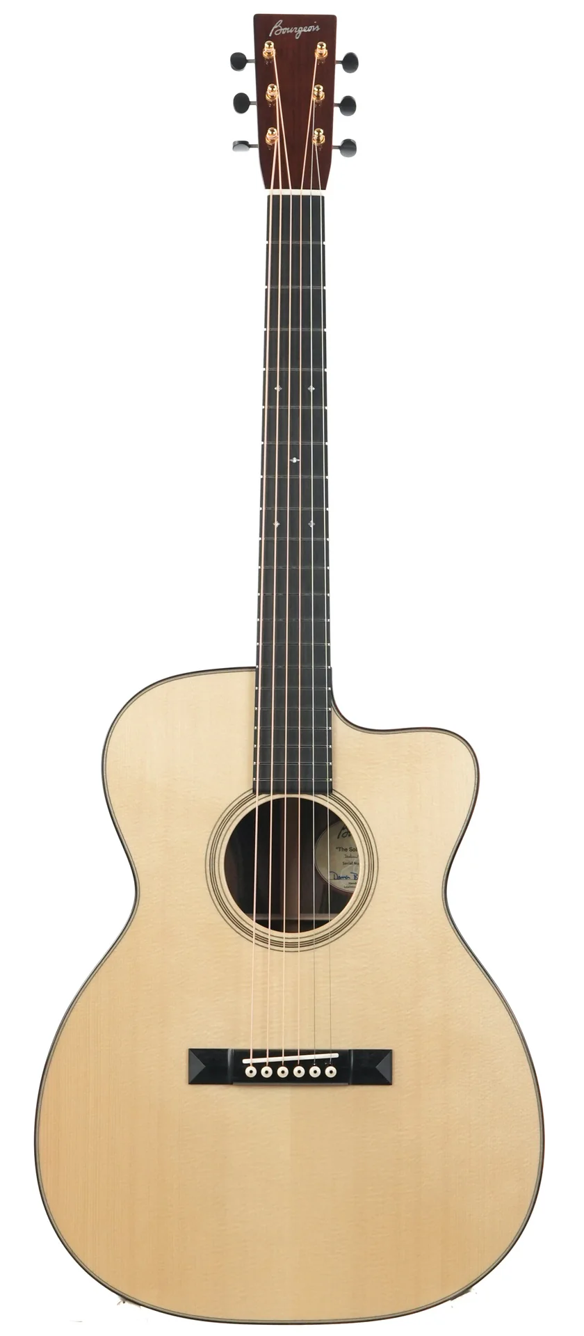 Bourgeois Soloist OM C Italian Spruce Macassar Ebony