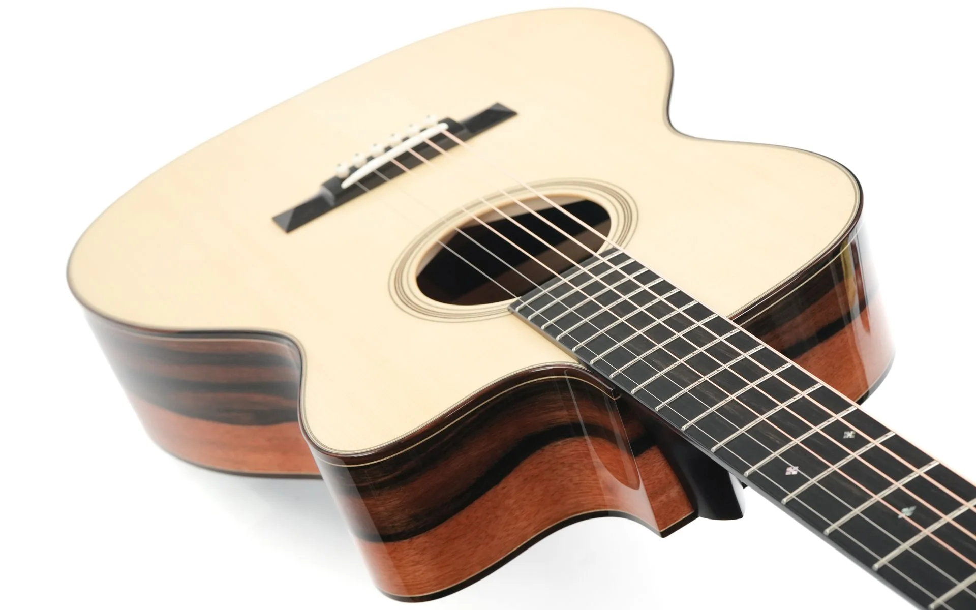Bourgeois Soloist OM C Italian Spruce Macassar Ebony - Image 10