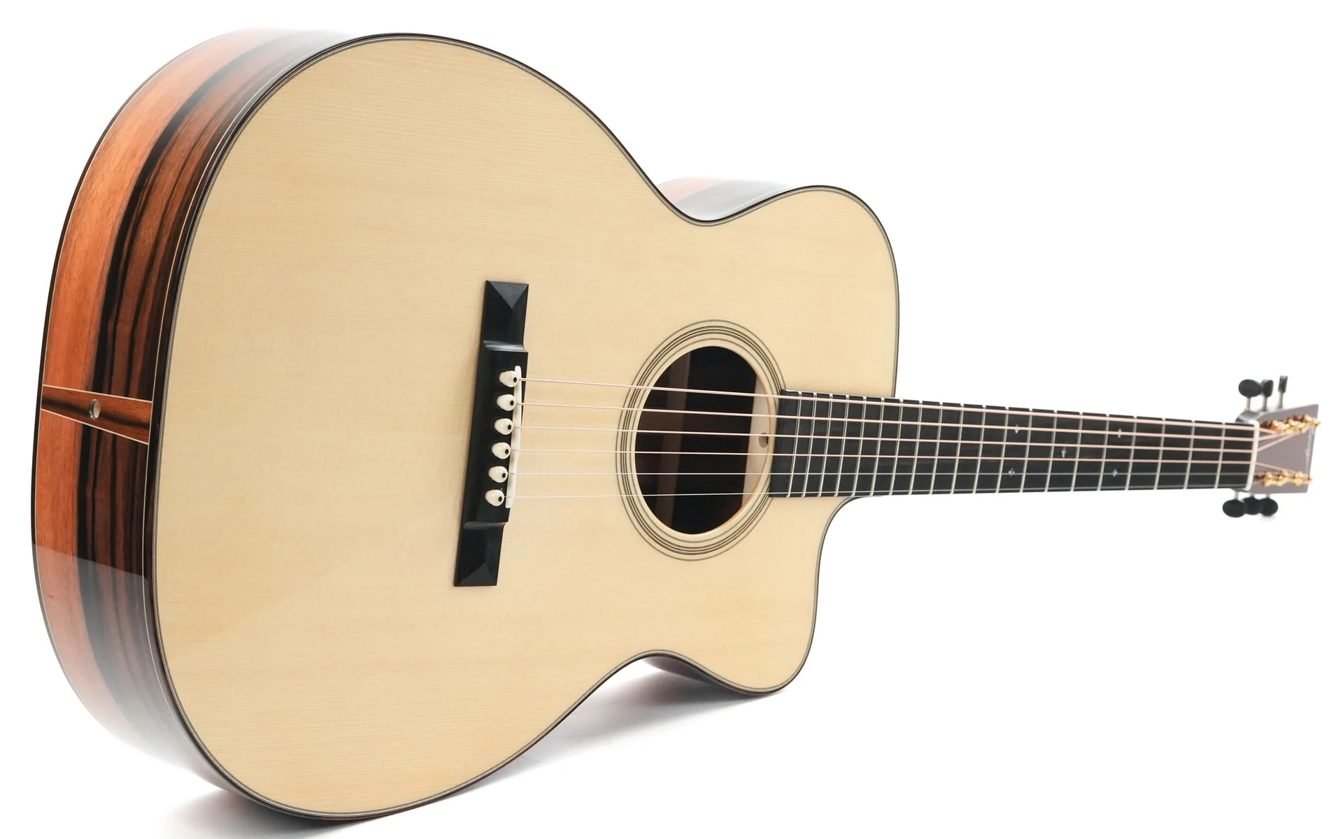 Bourgeois Soloist OM C Italian Spruce Macassar Ebony - Image 12