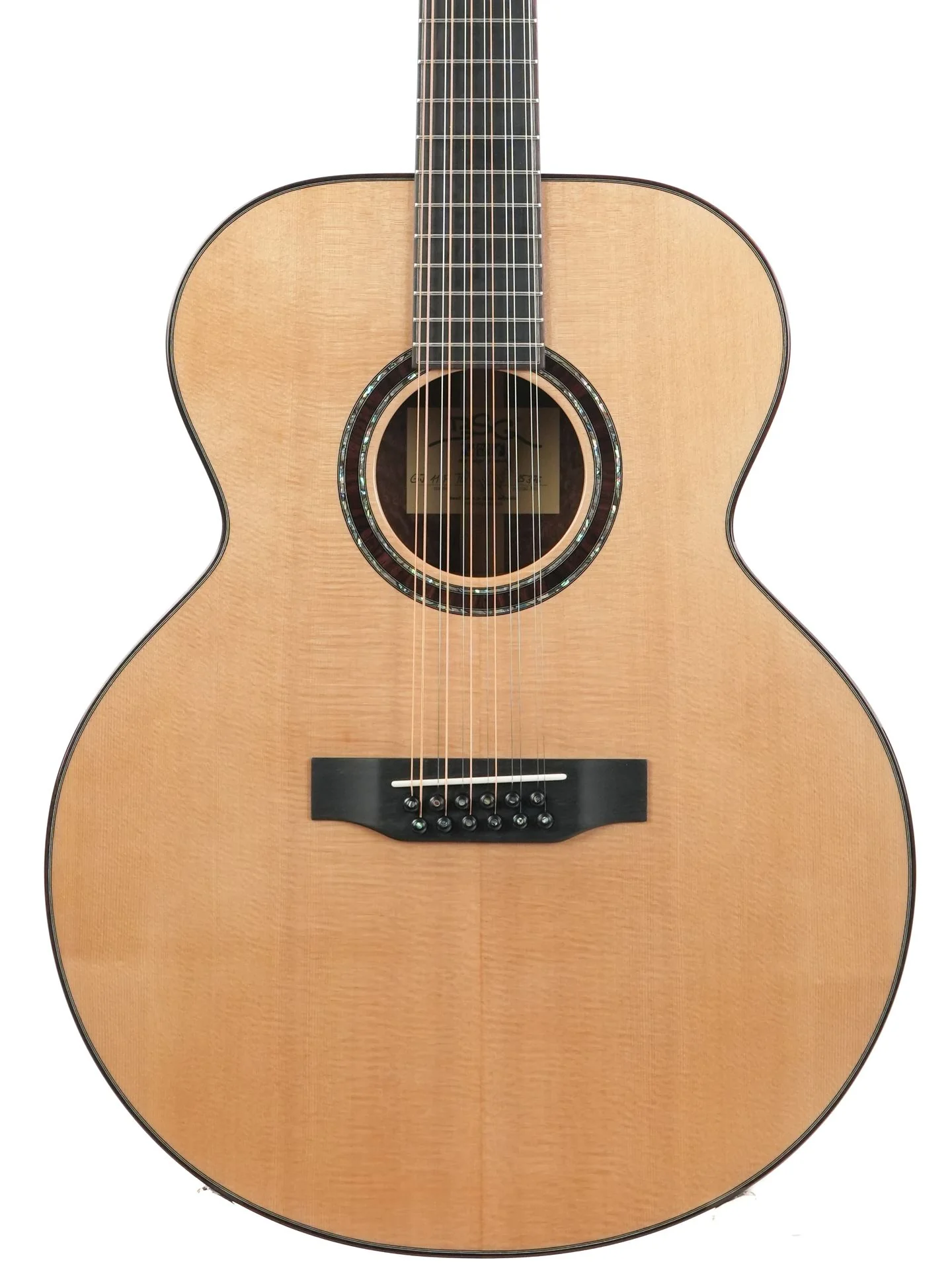 BSG GJ11F Quilted Mahogany Sitka Spruce 12 String - Image 5