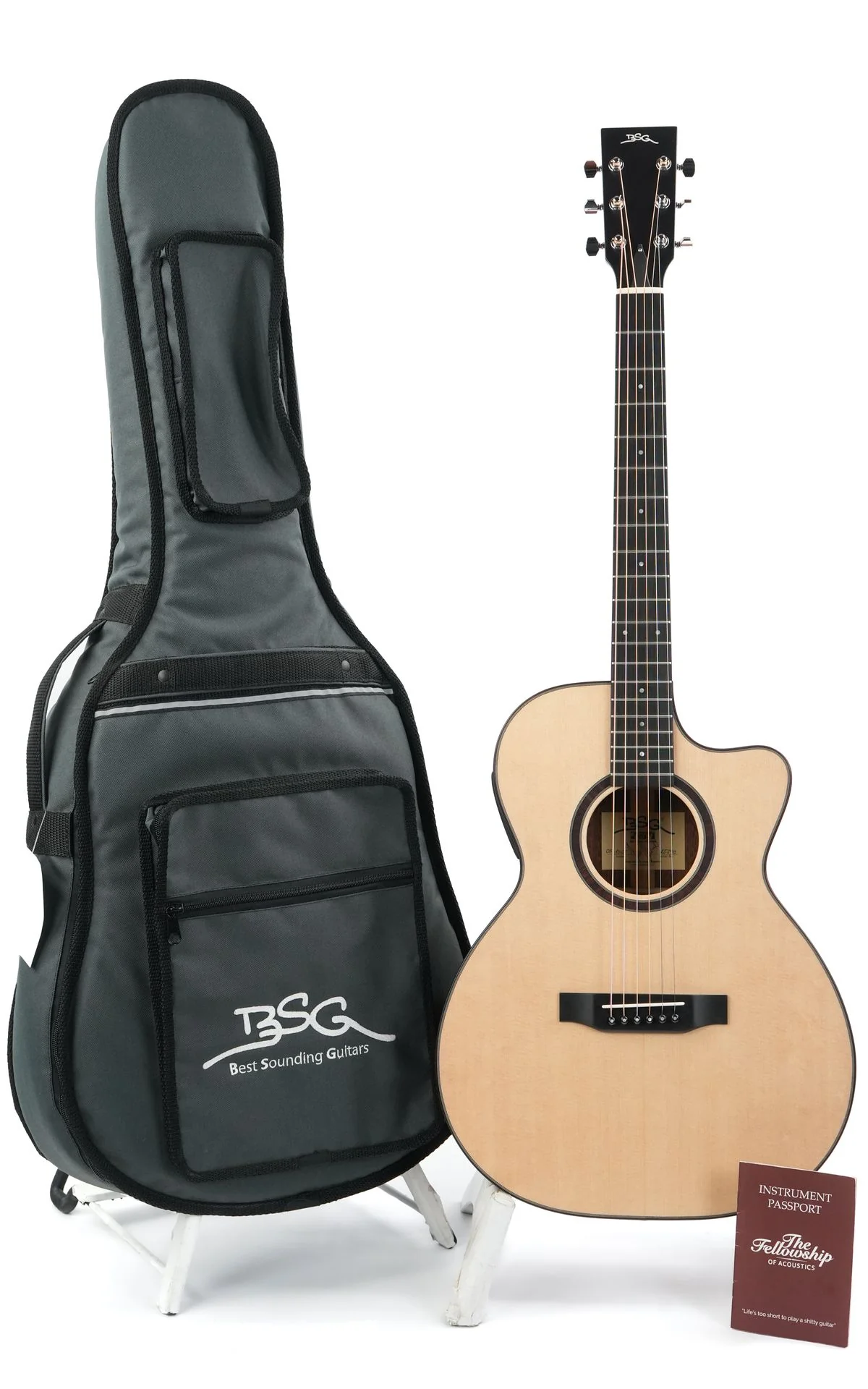 BSG OM10CF Sitka Mahogany - Image 3