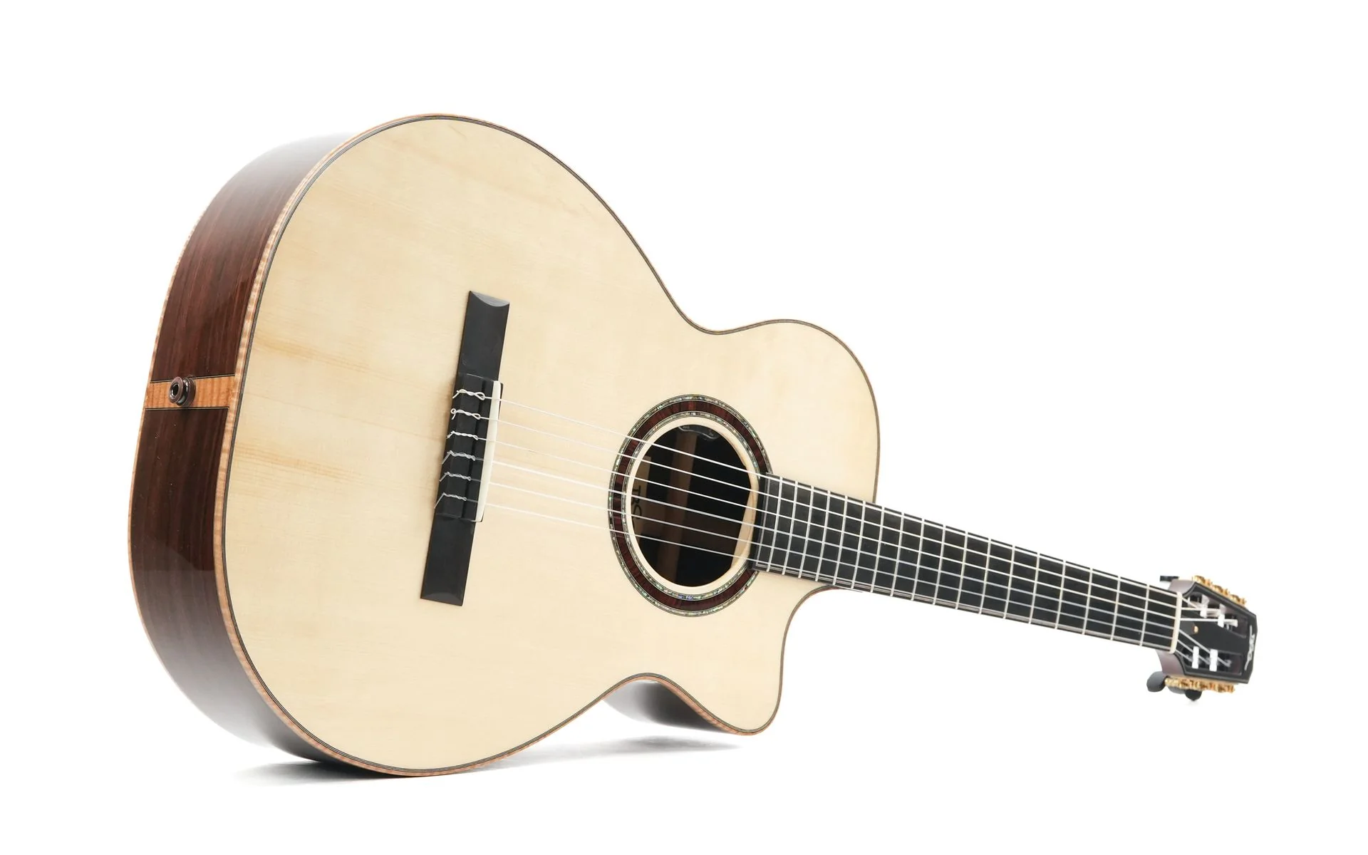 BSG OM32CF Nylon Spruce Madagascar Rosewood - Image 12