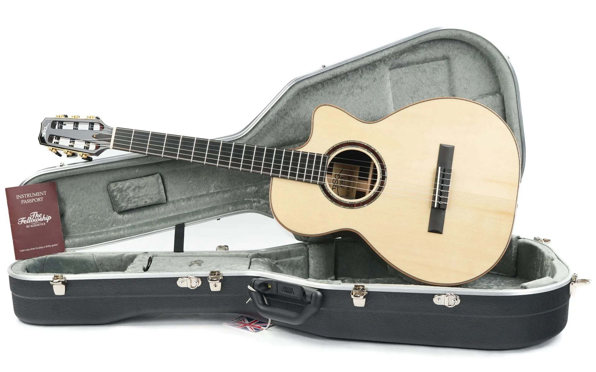 BSG OM32CF Nylon Spruce Madagascar Rosewood - Image 3