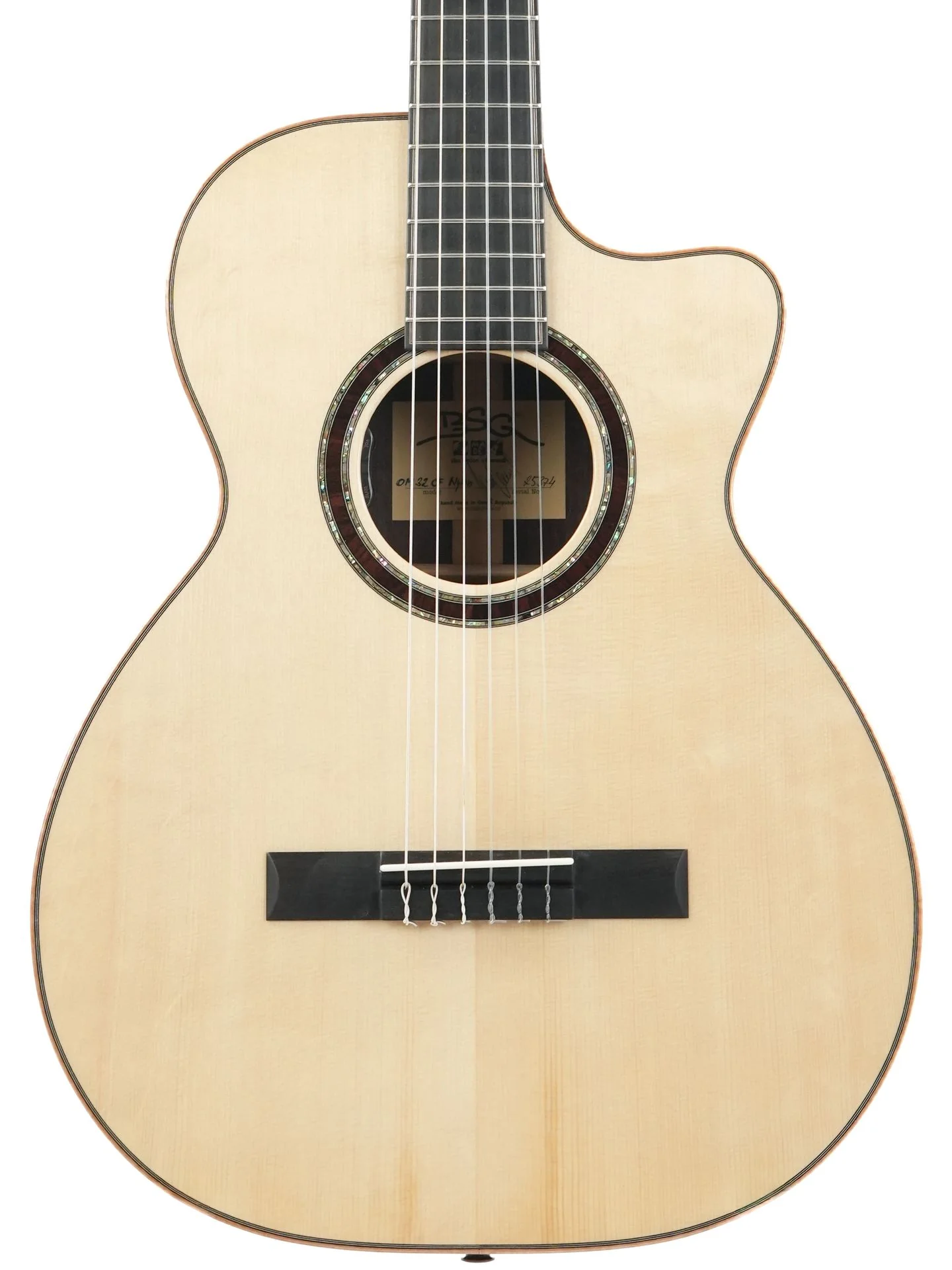 BSG OM32CF Nylon Spruce Madagascar Rosewood - Image 5