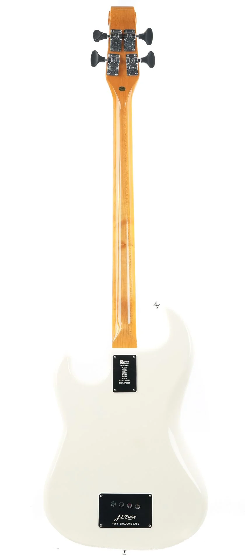Burns 1964 The Shadows Bass 'The Legend' White 2011 - Image 4