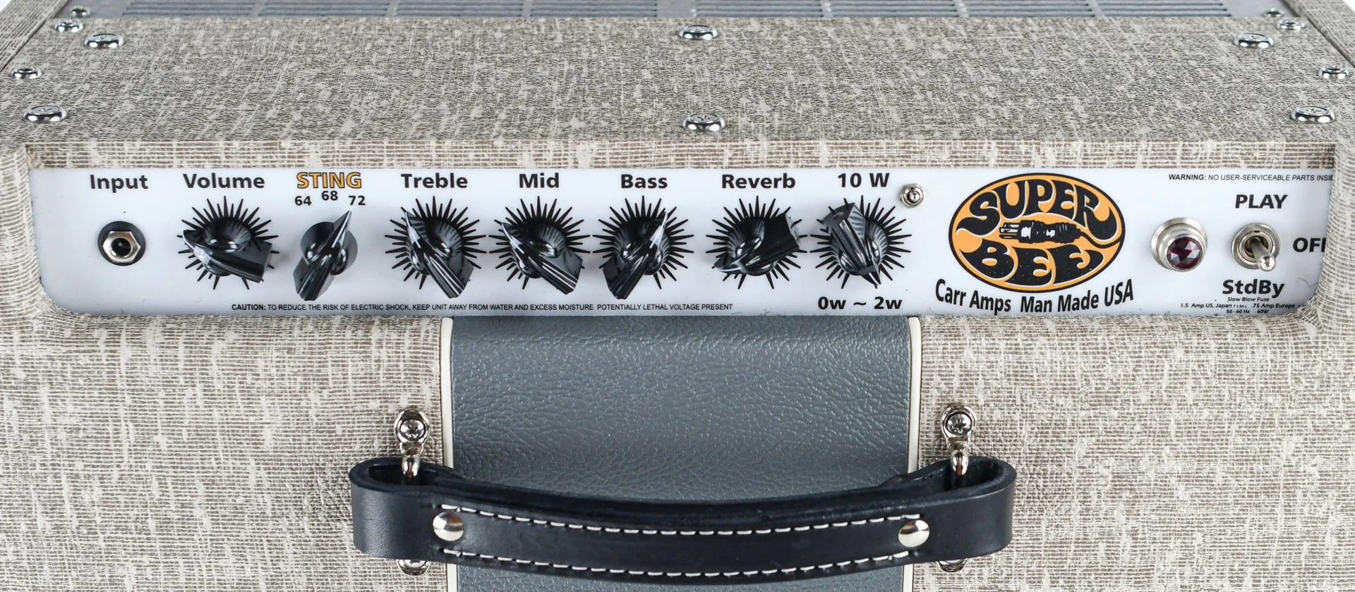 Carr Amps Super Bee 1x12 Slub-Grey Combo - Image 4