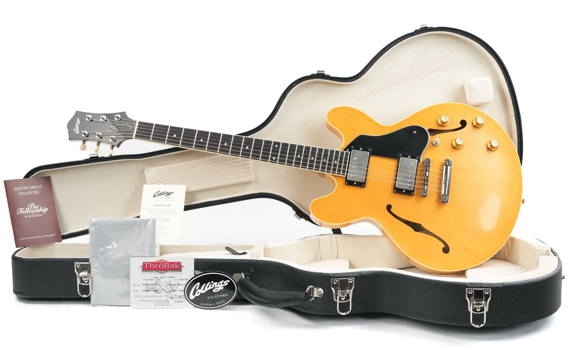 Collings I35LC Vintage Blonde Throbak - Image 3