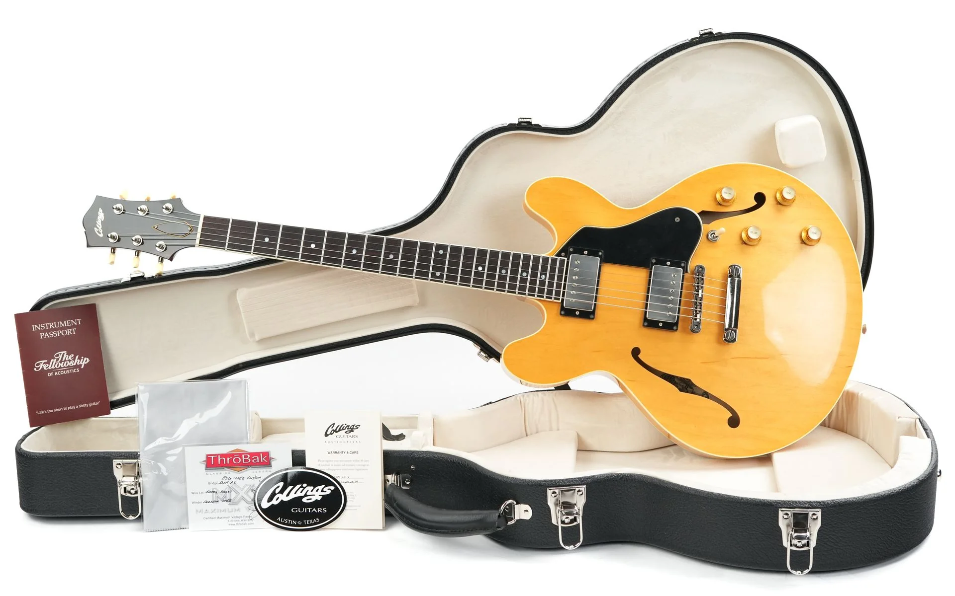 Collings I35LC Vintage Blonde Throbak #I35LC252574 - Image 3