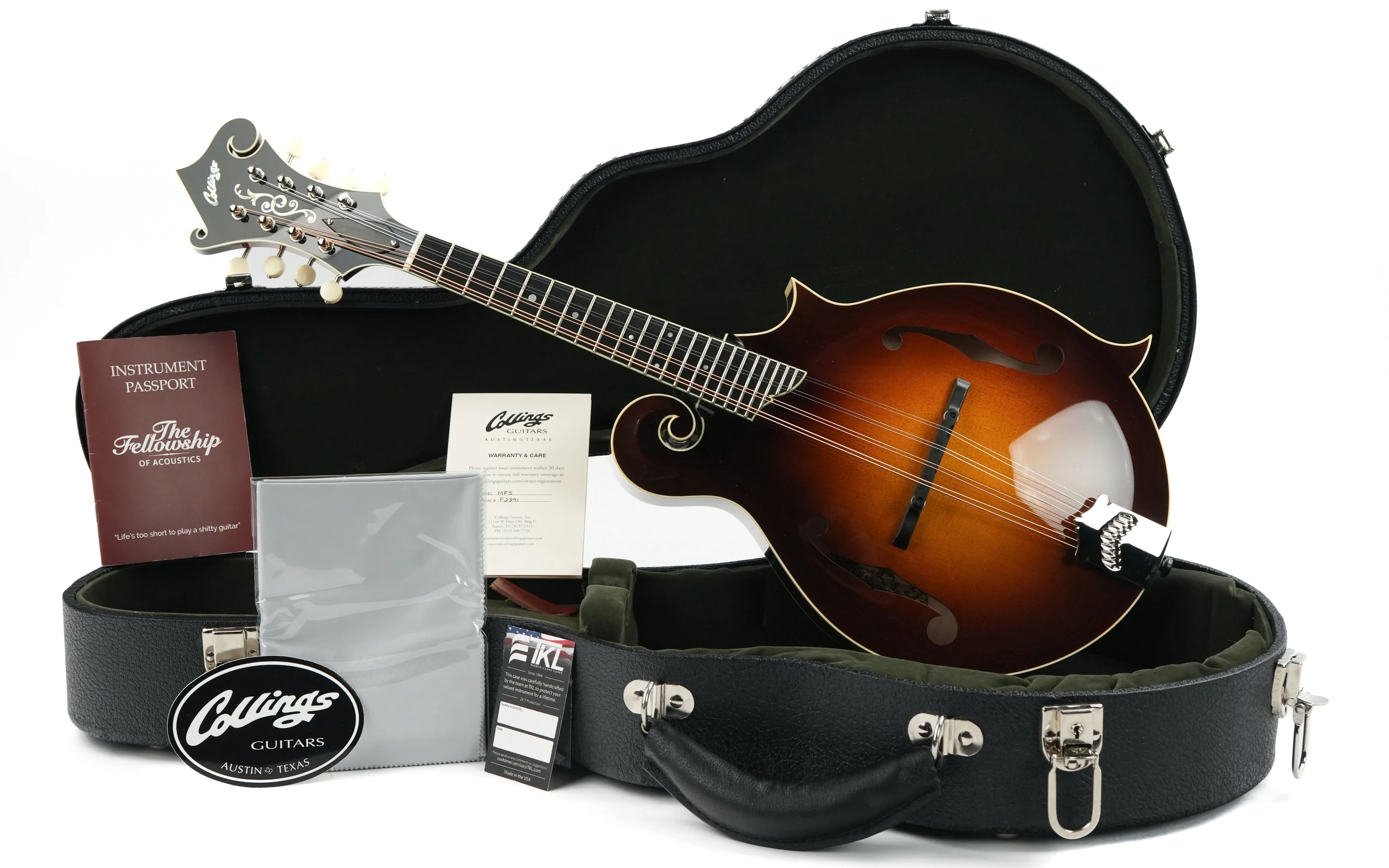 Collings MF5 F-Style Mandolin Sunburst - Image 3