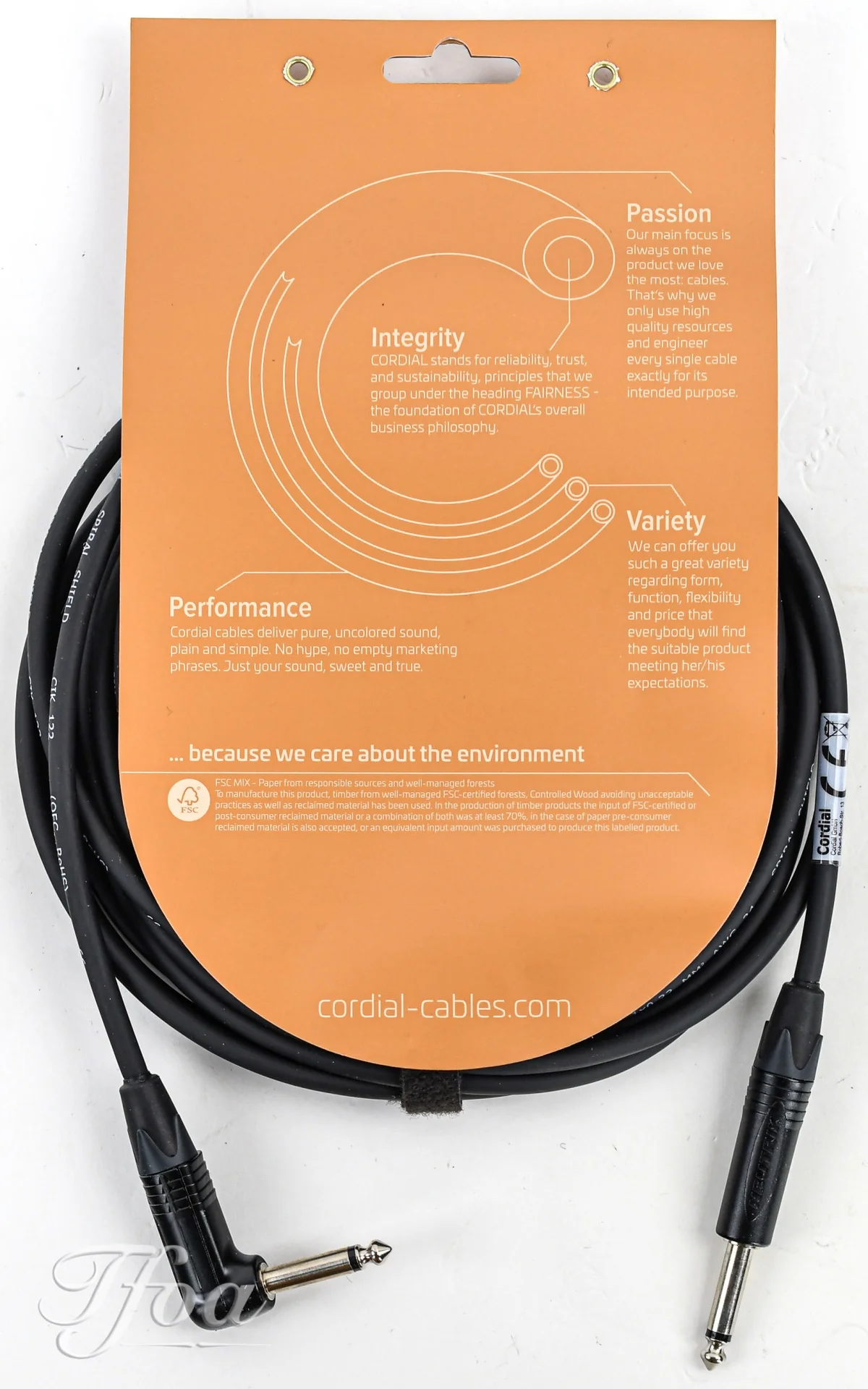 Cordial CPI6PR Select Guitar Cable Angled 6M - Image 2