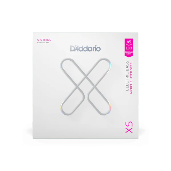 D'Addario 45-130 Regular Light 5-String Long Scale XS Nickel Bass Strings