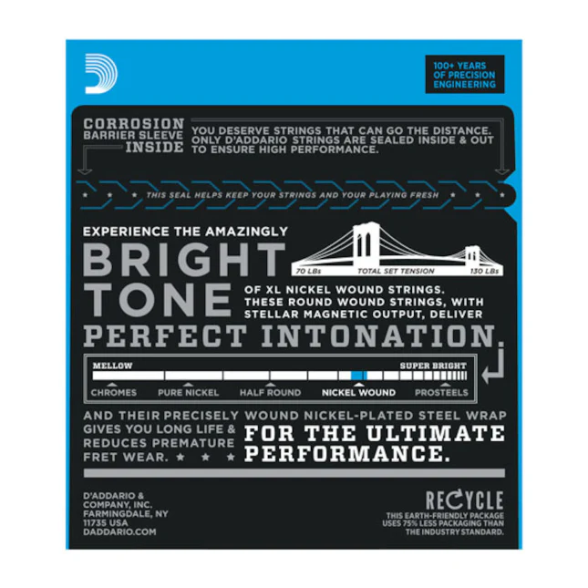 D'Addario EJ22 Nickel Wound Jazz Medium 13-56 - Image 2