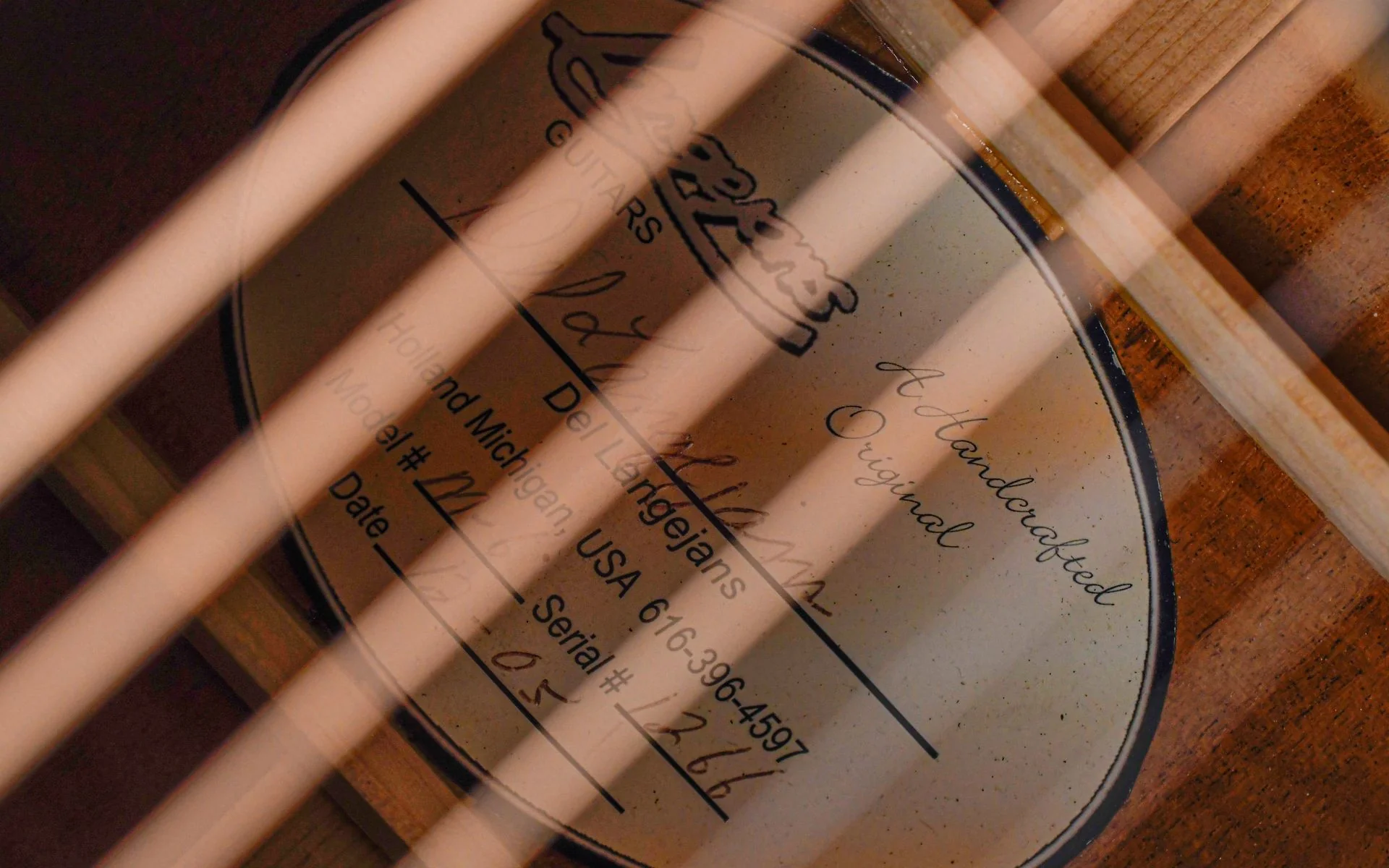 Del Langejans M6 Bearclaw Spruce Figured Mahogany 2005 - Image 11