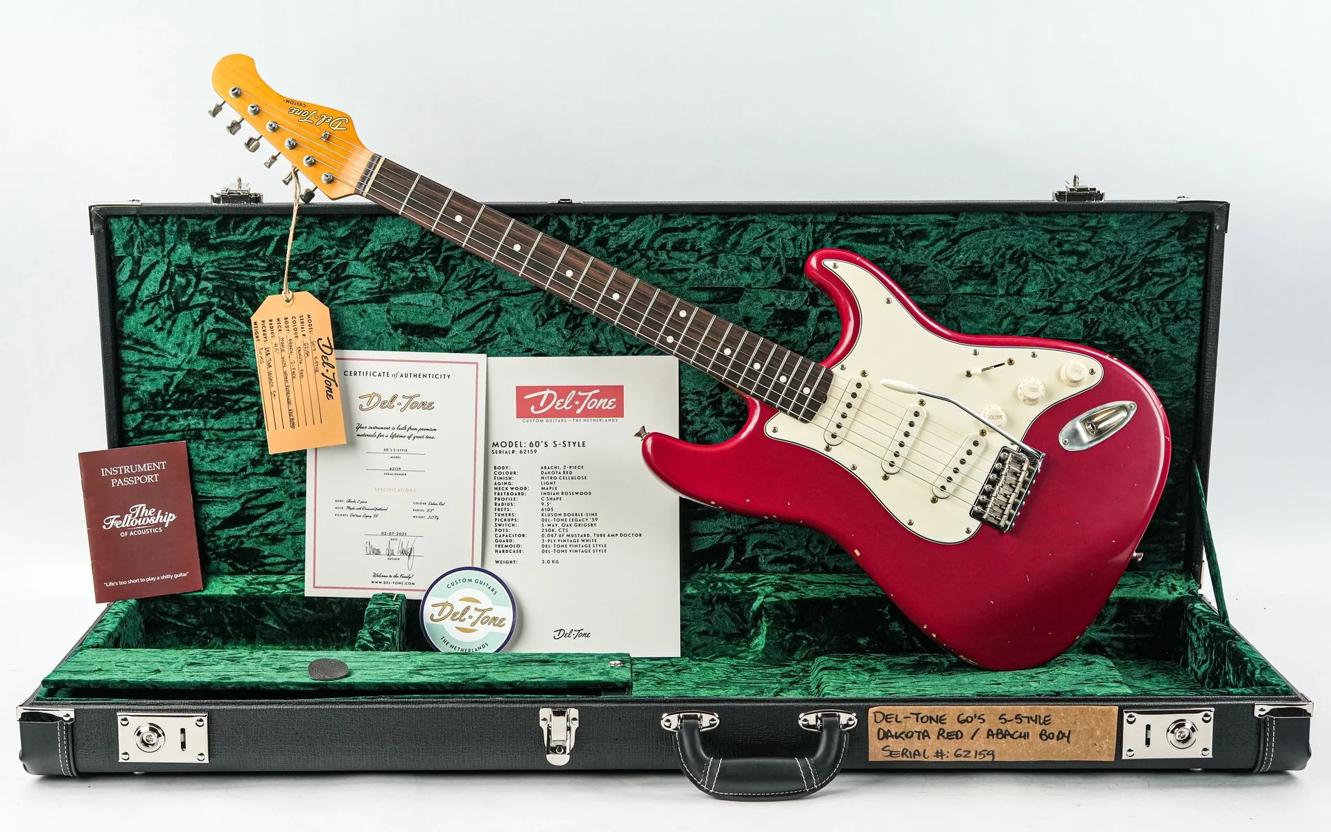 Del Tone 60s S Style Dakota Red - Image 3