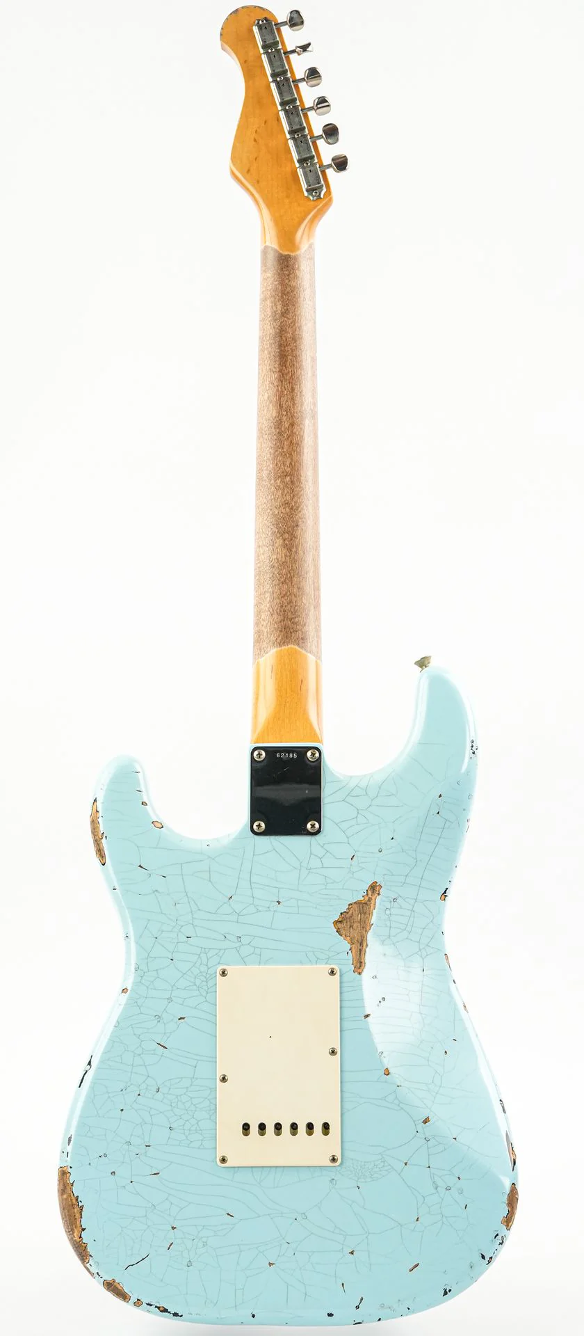 Del Tone 60s S Style Daphne Blue Over Sunburst Heavy Aged - Image 4
