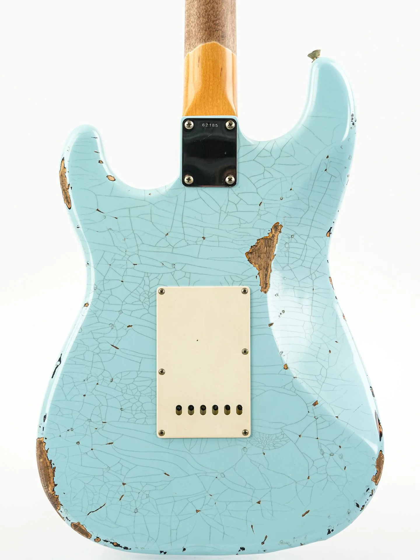 Del Tone 60s S Style Daphne Blue Over Sunburst Heavy Aged - Image 8