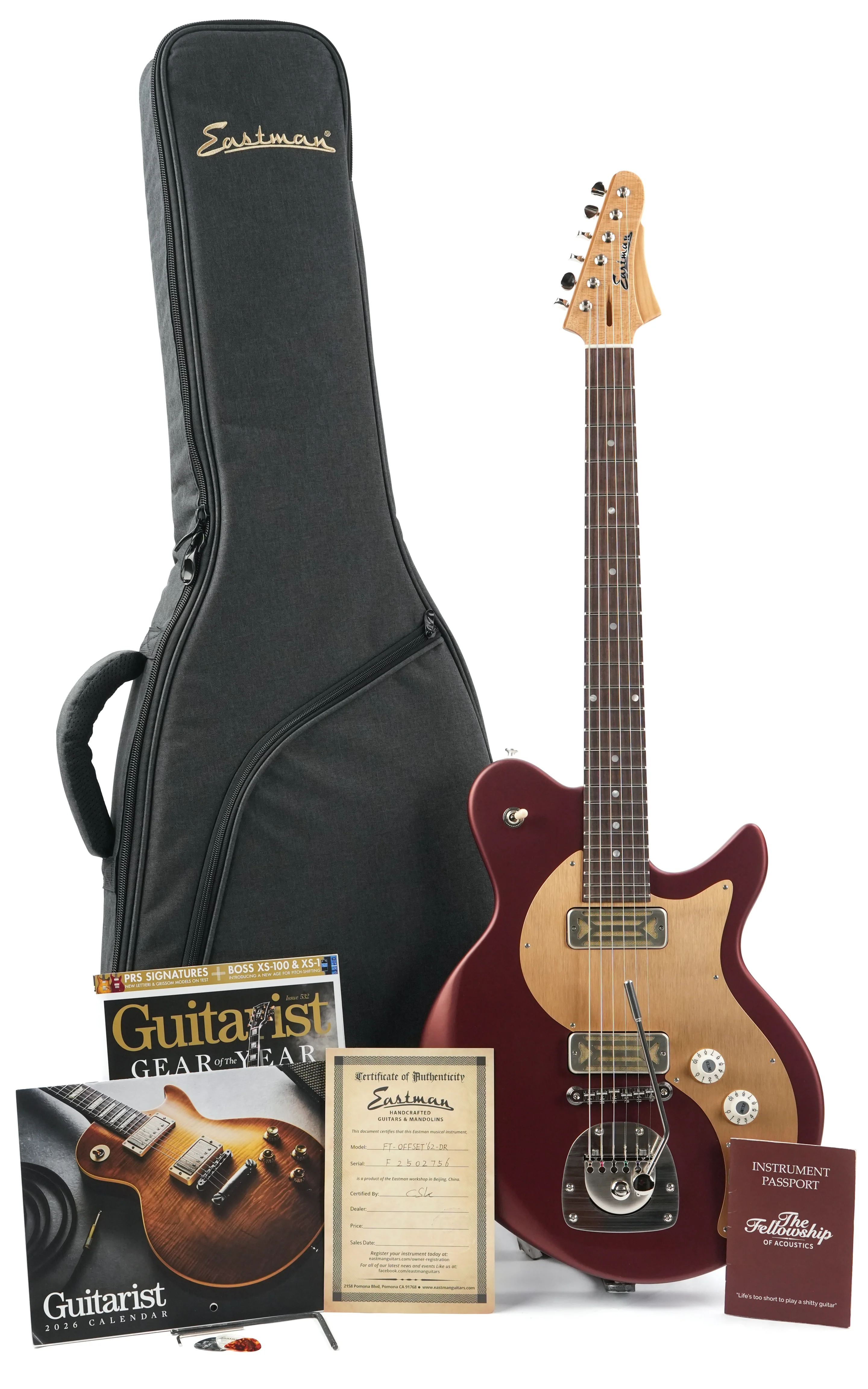 Eastman FullerTone Offset '62 Dakota Red - Image 3
