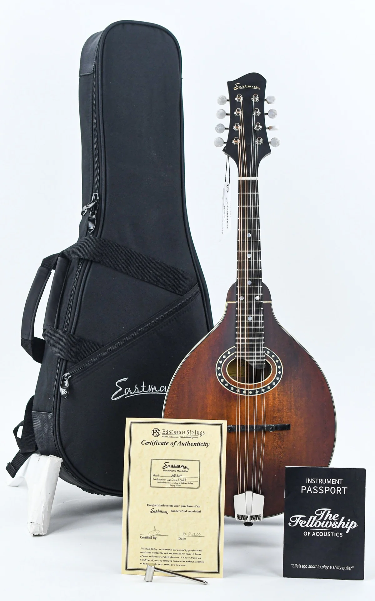Eastman MD304 A-Style Oval Hole Mandolin - Image 3