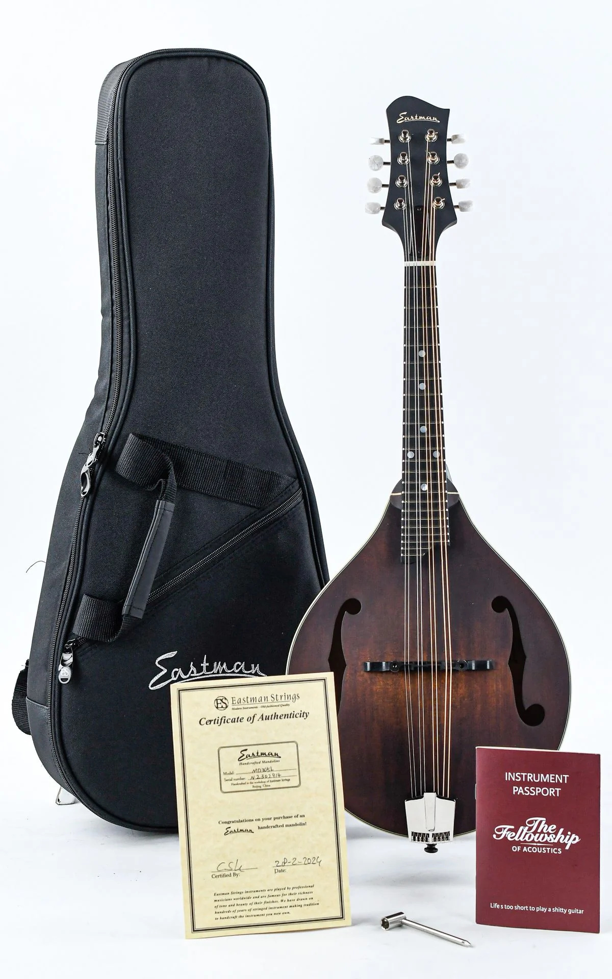 Eastman MD305 A Style Mandolin Lefty - Image 3