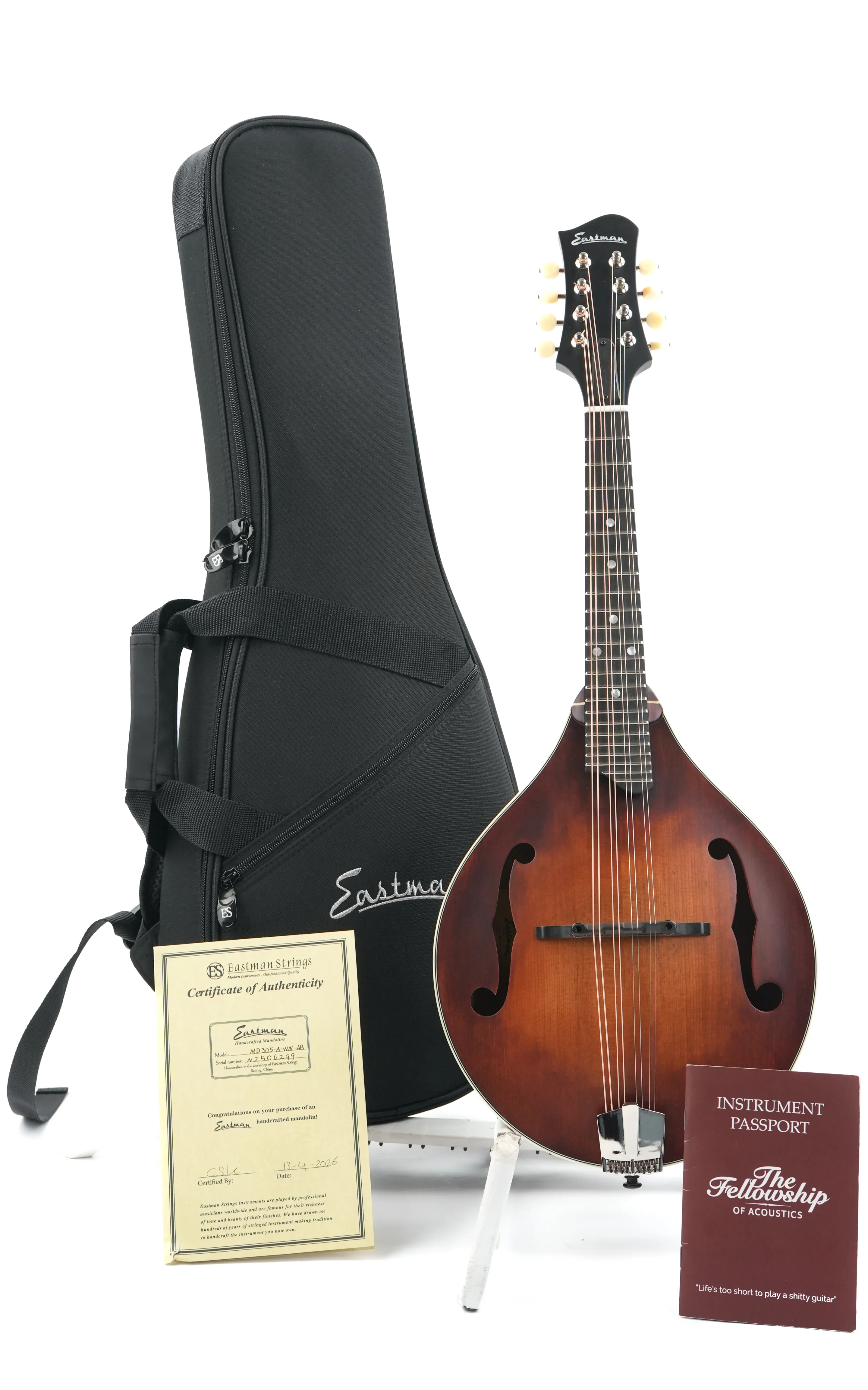 Eastman MD305 Adirondack Wide Nut Amberburst - Image 3