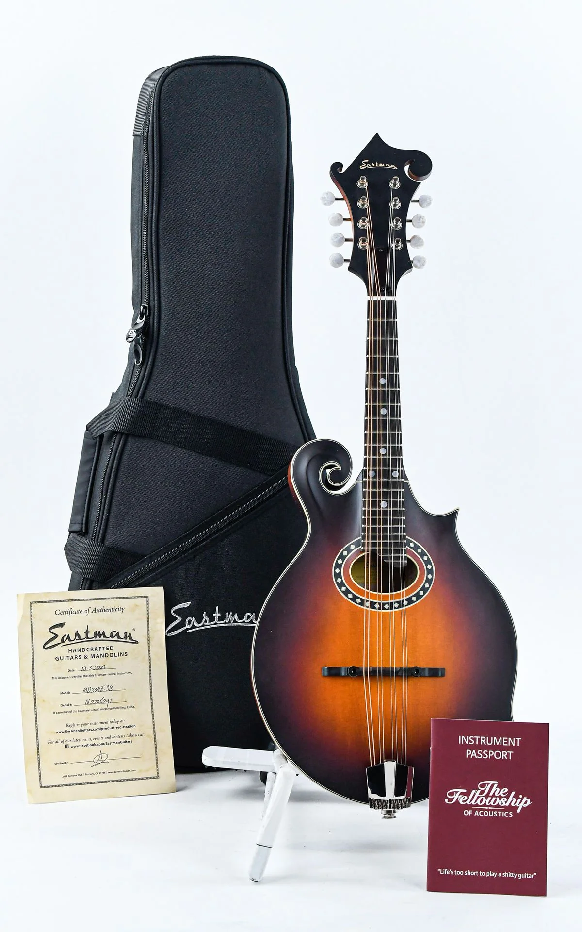 Eastman MD314E F Style Oval Hole Mandoline - Image 3