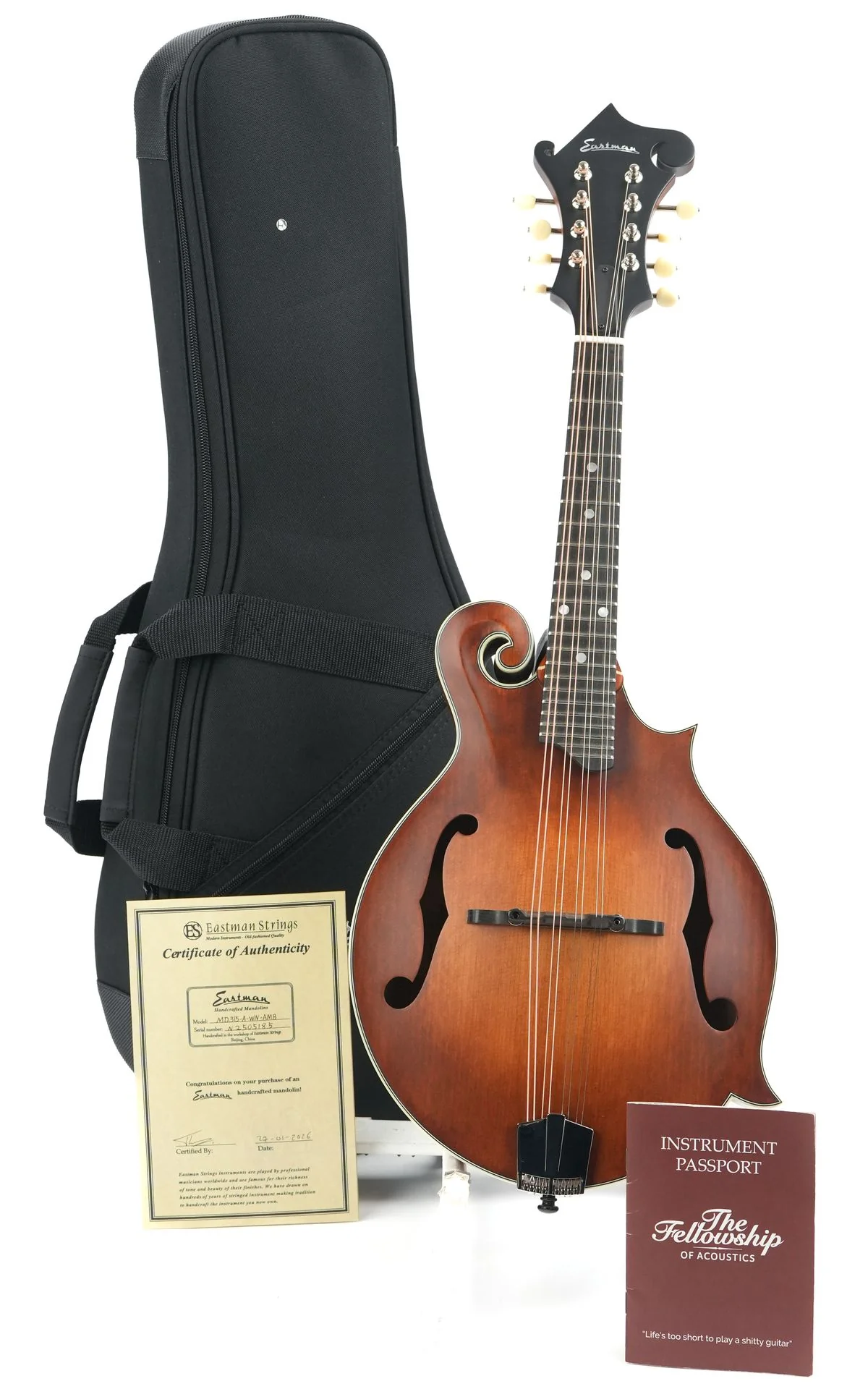 Eastman MD315 Adirondack Wide Nut Amberburst - Image 3