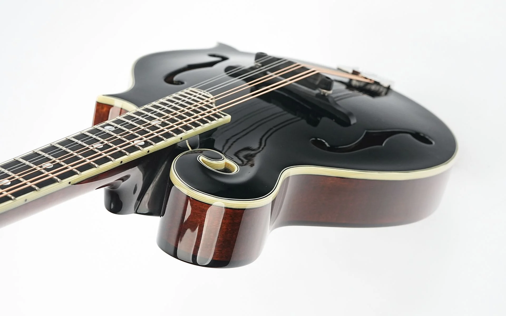 Eastman MD515 Black Top Limited F Style Mandolin - Image 9
