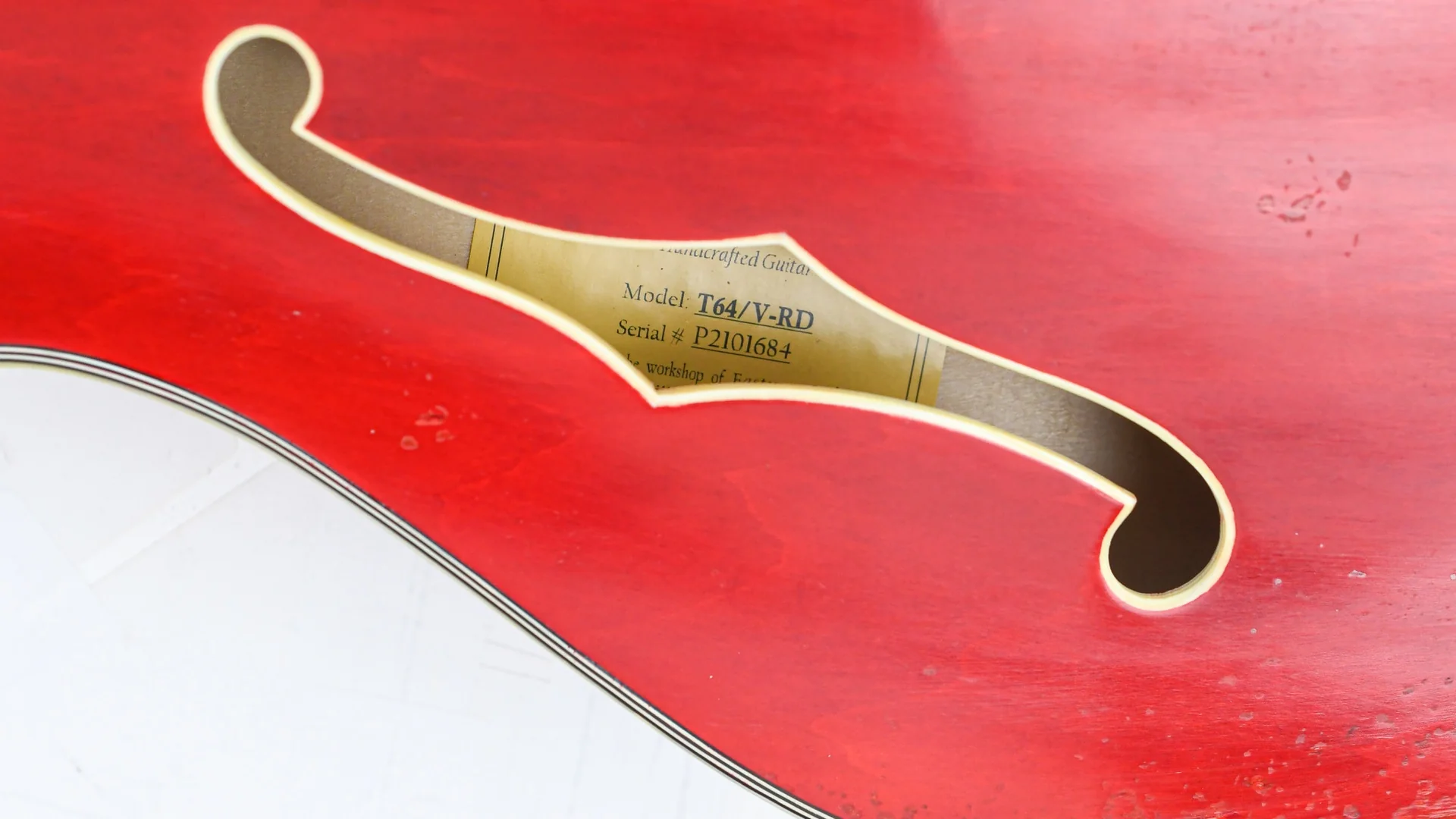 Eastman T64/v Antique Red Bigsby - Image 3