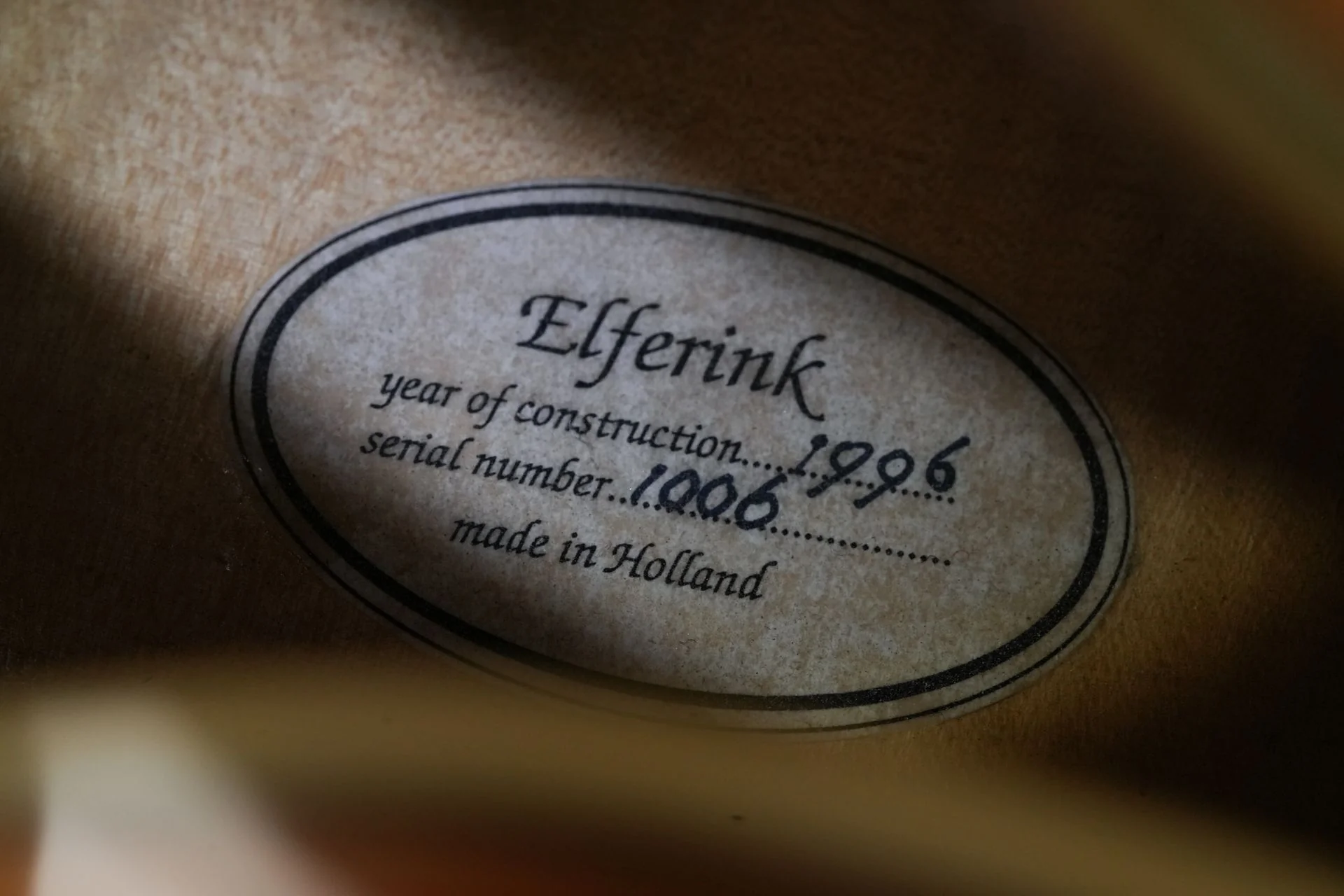 Elferink Excalibur Archtop Spruce Flamed Maple Natural 1996 - Image 11