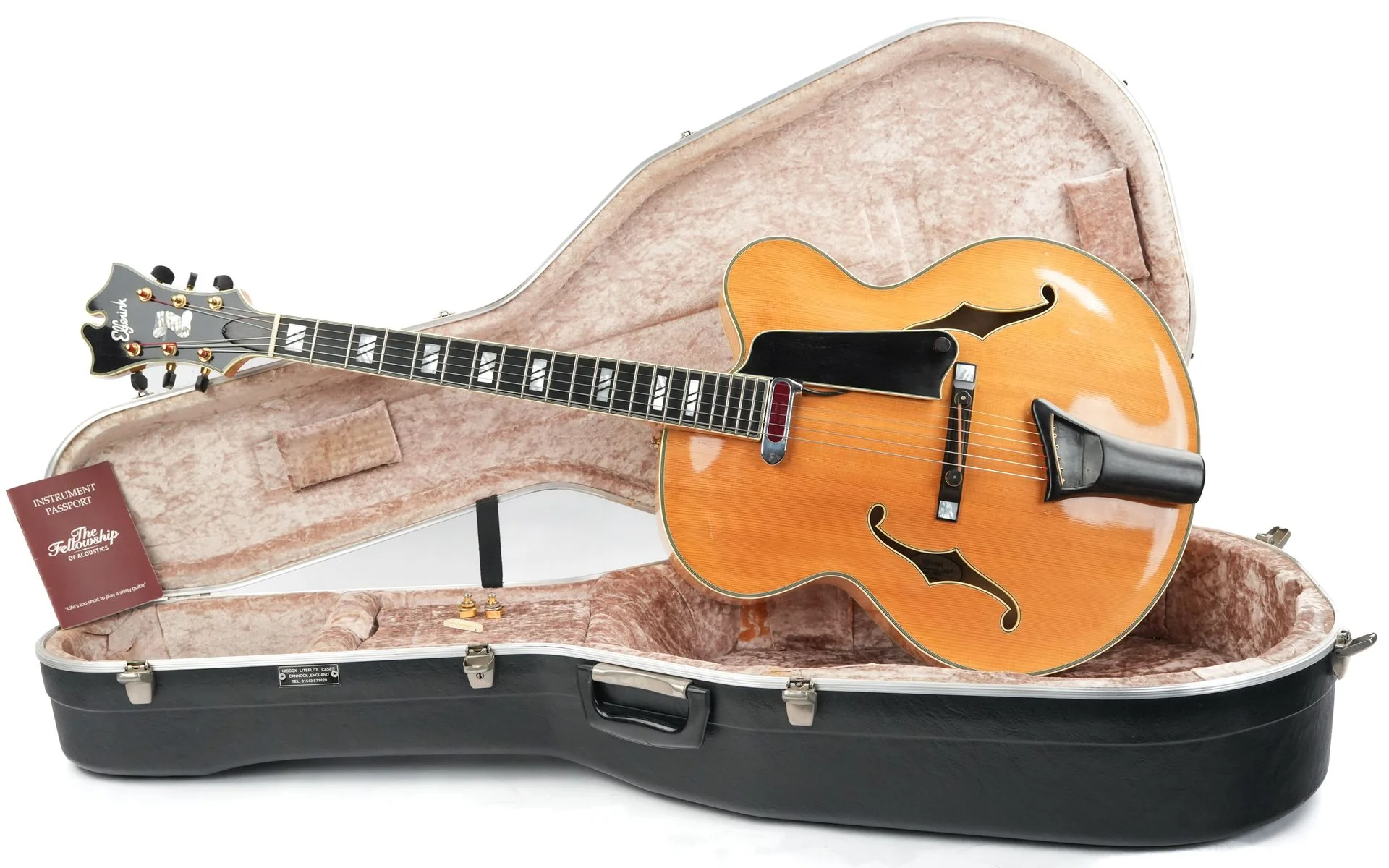 Elferink Excalibur Archtop Spruce Flamed Maple Natural 1996 - Image 3