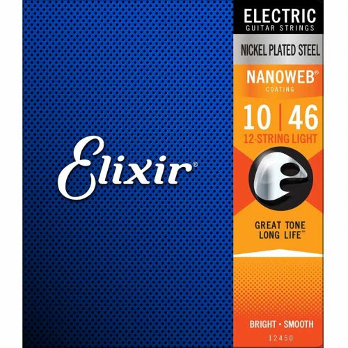 Elixir 12450 Nanoweb Electric Guitar 12 String 010/046