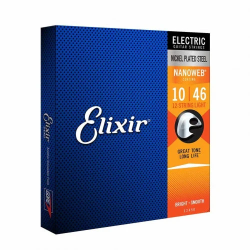 Elixir 12450 Nanoweb Electric Guitar 12 String 010/046 - Image 2