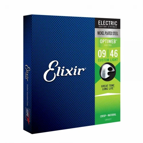 Elixir 19027 Electric Guitar NPS Optiweb Custom Light 9-46 - Image 2
