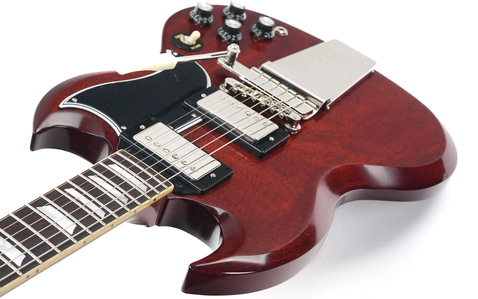 Epiphone 1964 SG Standard with Maestro Vibrola Reissue Cherry Red - Image 10