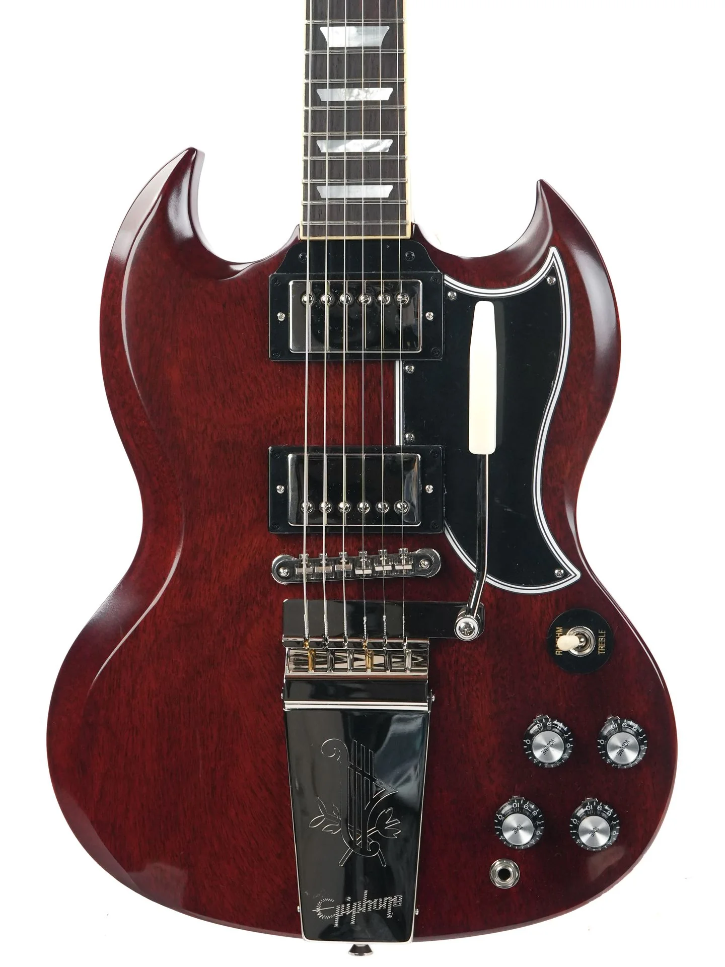 Epiphone 1964 SG Standard with Maestro Vibrola Reissue Cherry Red - Image 5