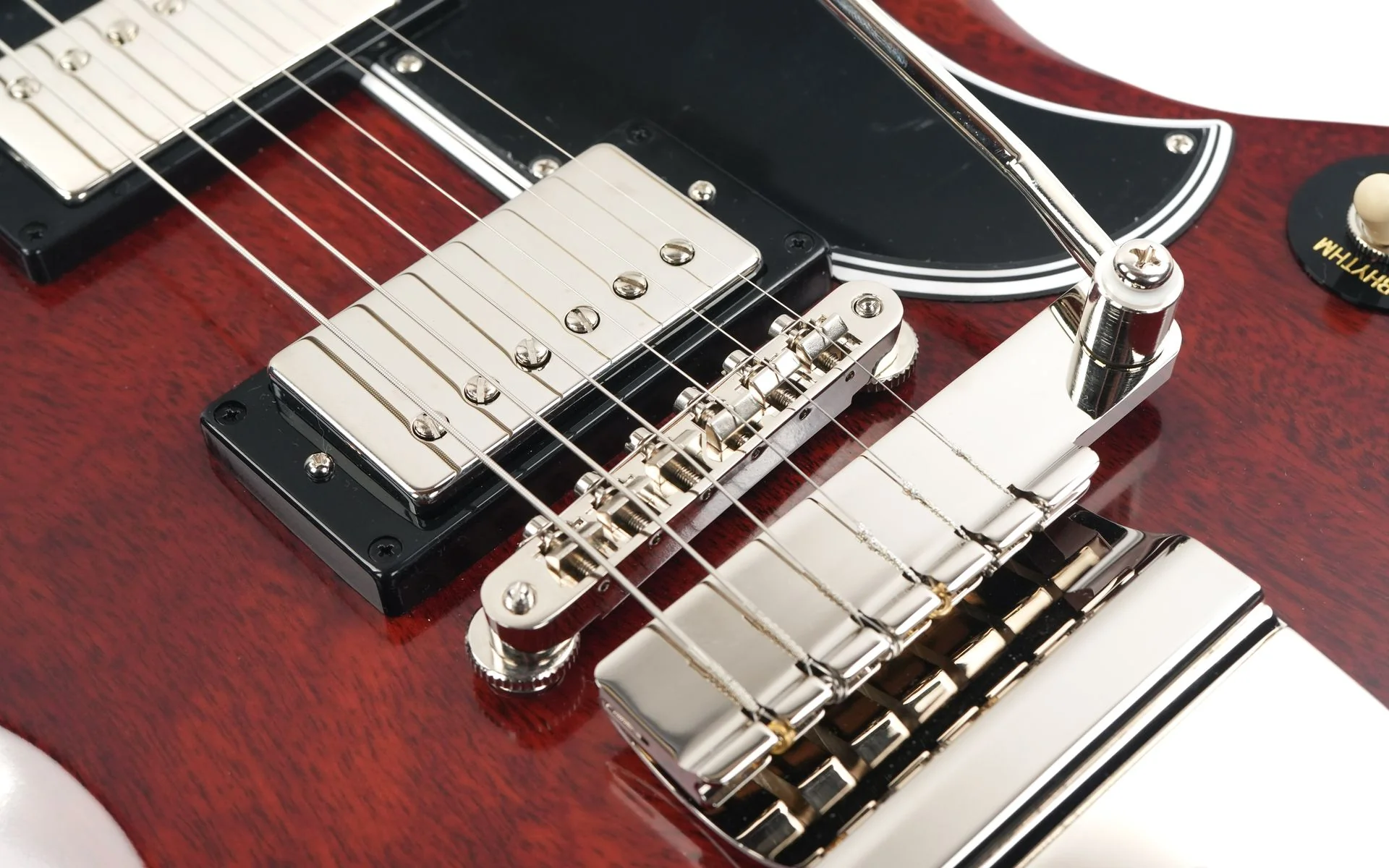 Epiphone 1964 SG Standard with Maestro Vibrola Reissue Cherry Red - Image 7
