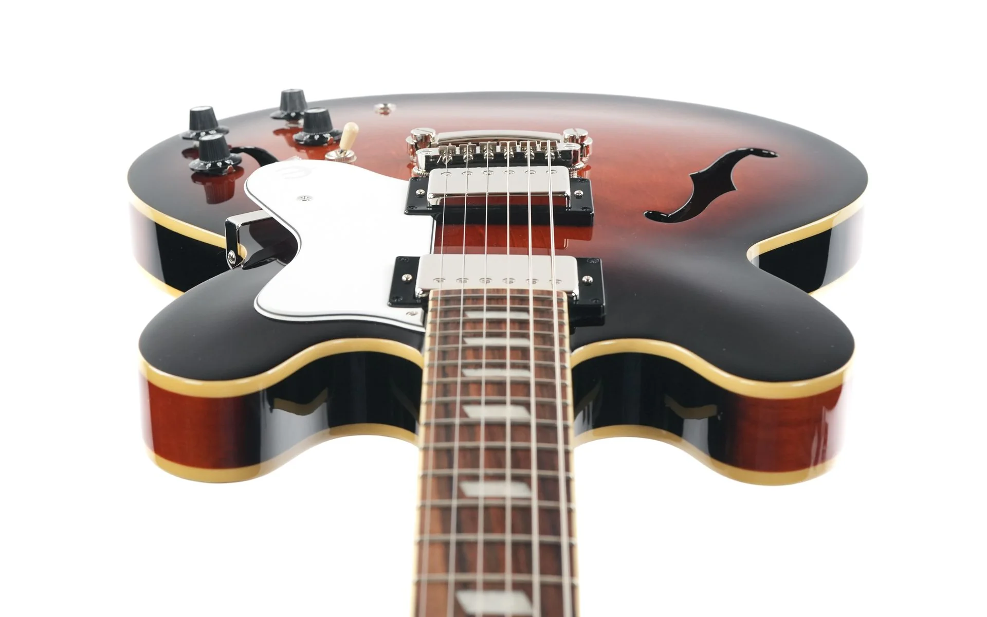 Epiphone Bonehead Riviera Dark Tobacco Sunburst - Image 12