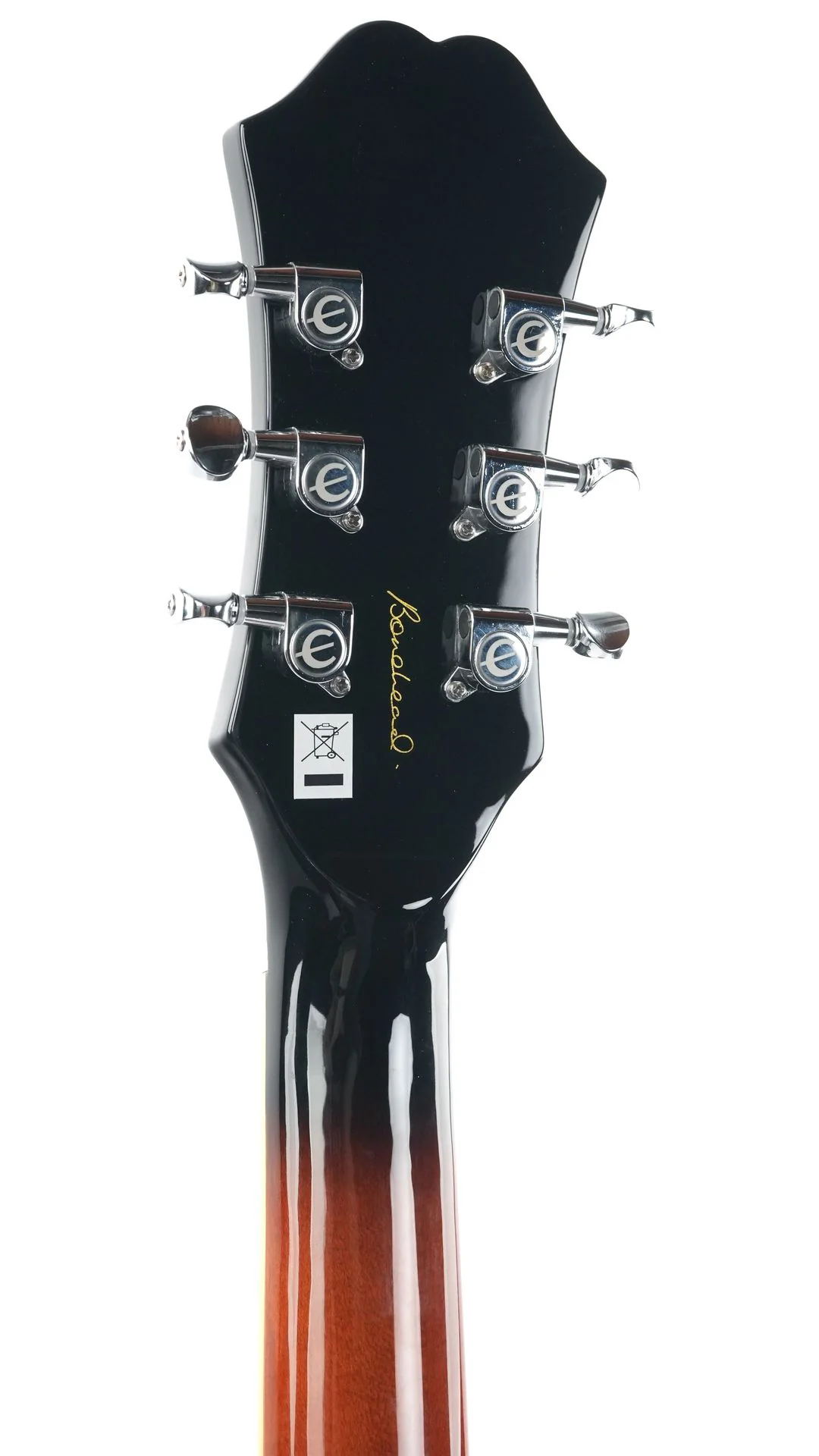 Epiphone Bonehead Riviera Dark Tobacco Sunburst - Image 6
