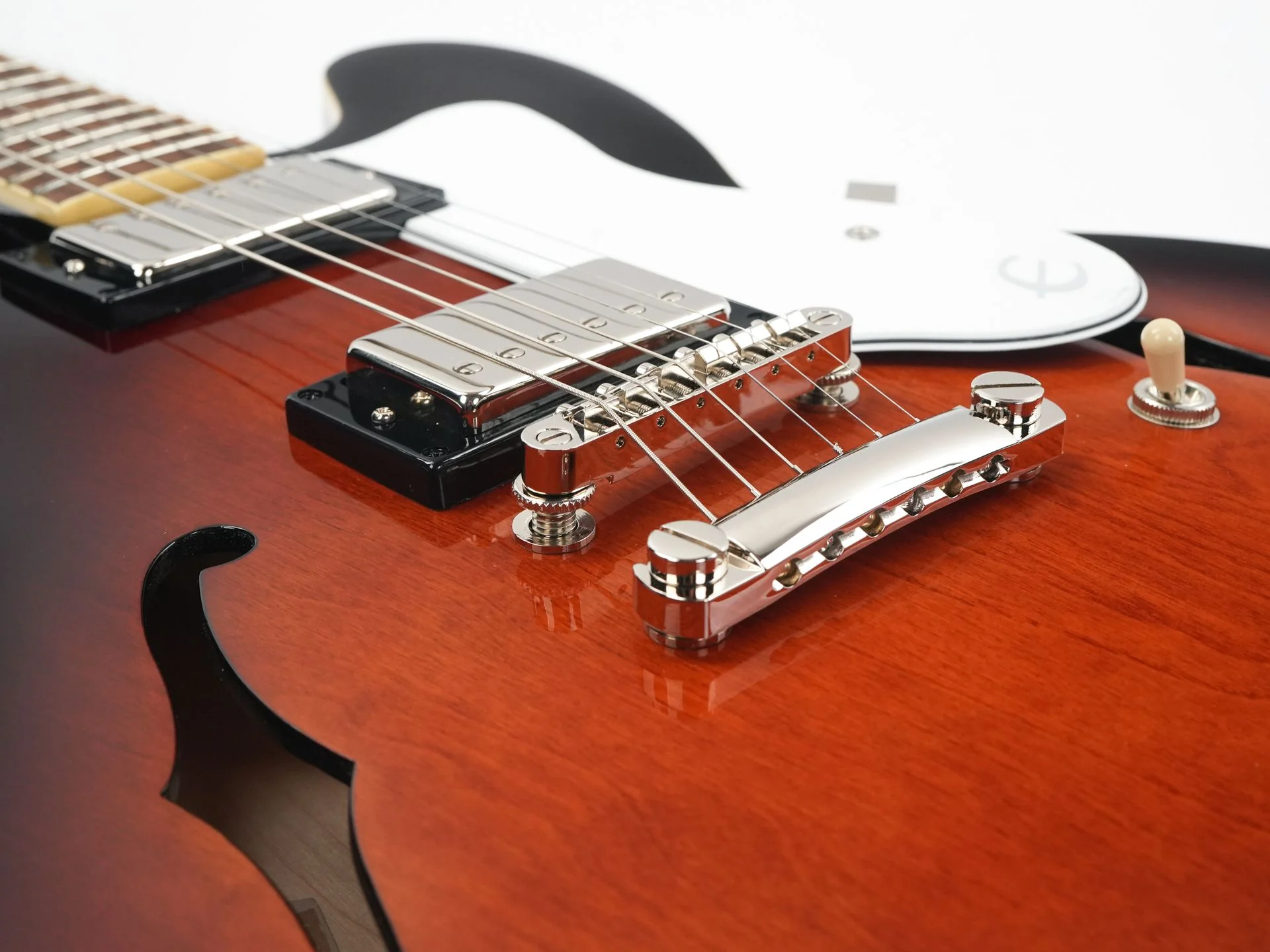 Epiphone Bonehead Riviera Dark Tobacco Sunburst - Image 7