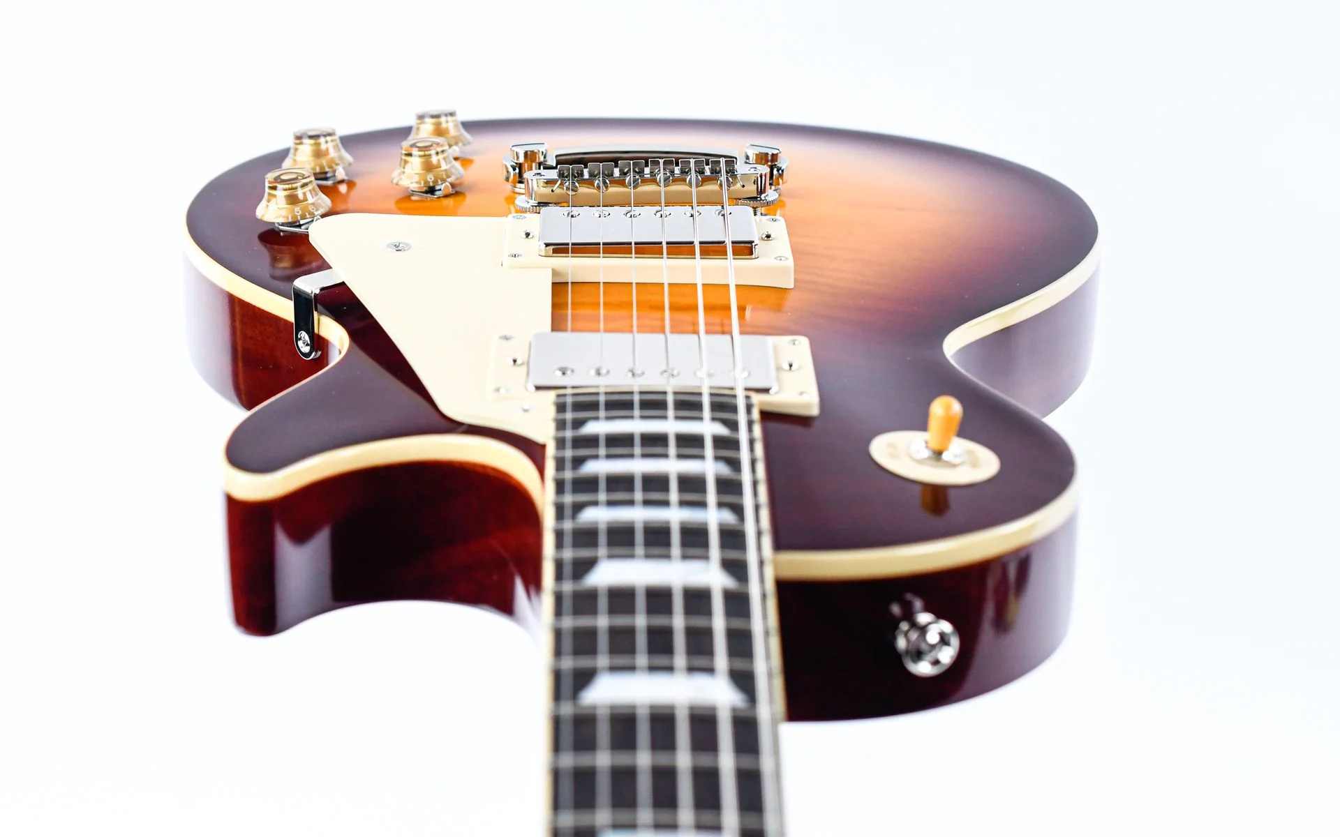 Epiphone Inspired by Gibson Custom 1959 Les Paul Standard Reissue Deep Cherry Sunburst - Image 12