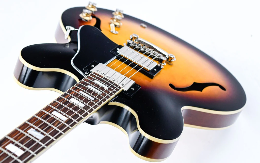 Epiphone Inspired by Gibson Custom 1962 ES335 Reissue Vintage Burst - Image 10